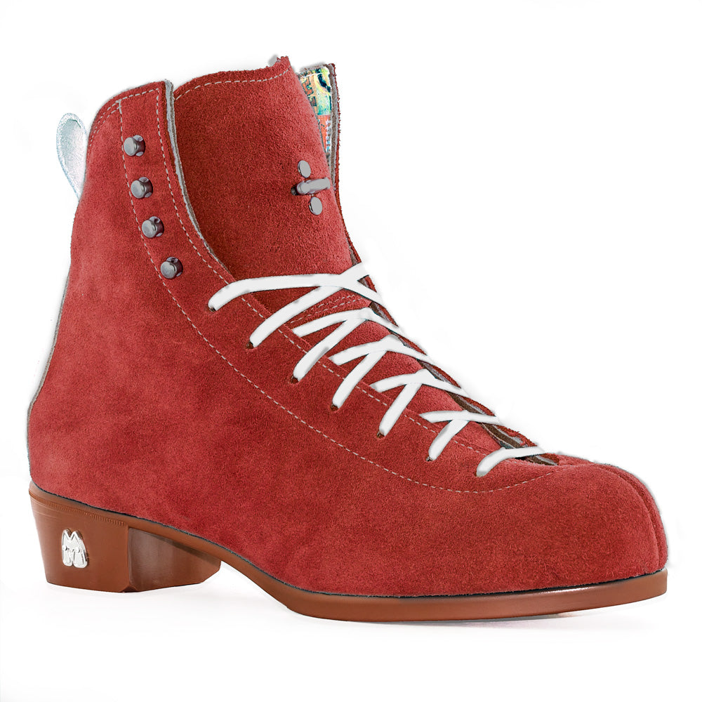 Moxi Jack Quad Skate Boot Custom Poppy Red - Premium Roller Skates for Artistic Skating, Rink & Outdoor Use