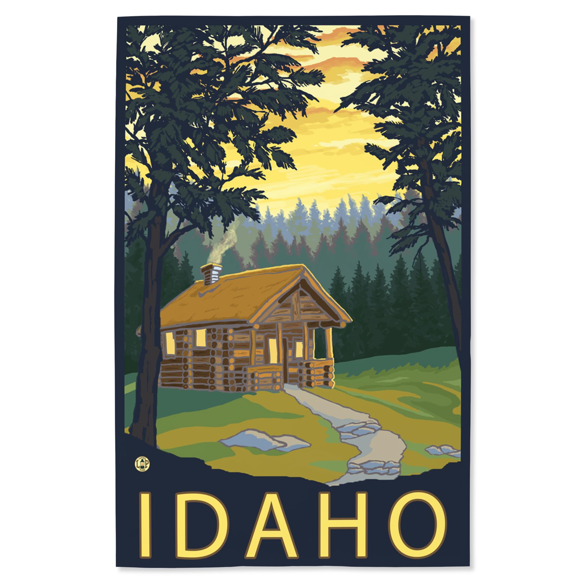 Lantern Press 16x24 Inch Giclee Art Print - Idaho Cabin Scene Wall Decor for Living Room, Bedroom & Cabin Home Decor