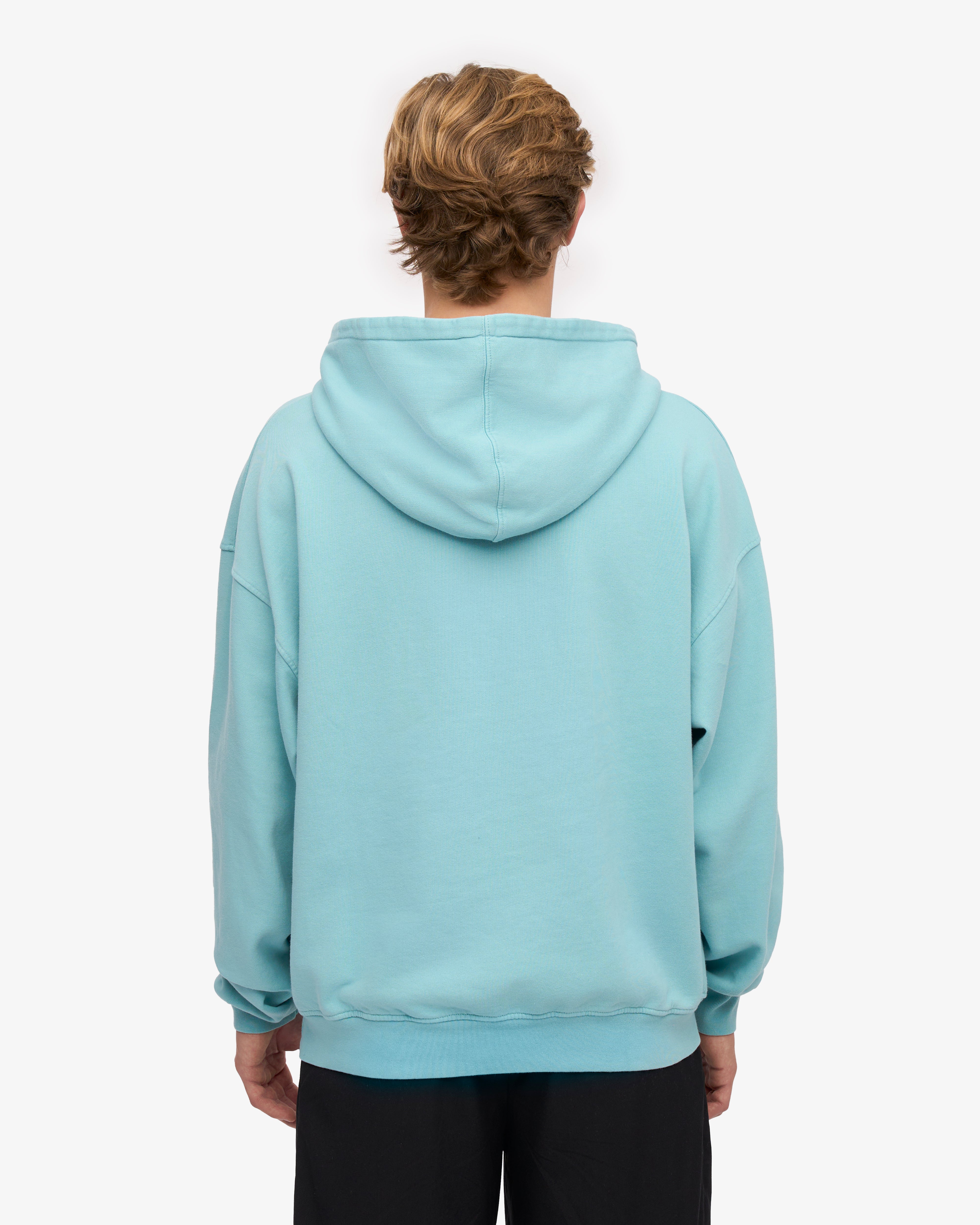 Organic Cotton Oversized Hoodie - Teal Blue | Cozy & Eco-Friendly Loungewear for Women & Men | Perfect for Relaxing at Home, Yoga, and Casual Outings