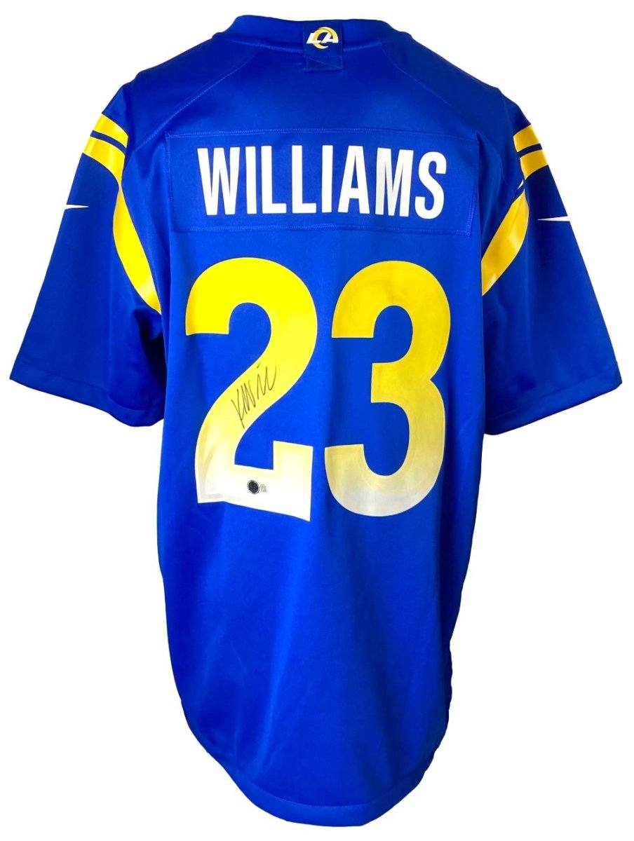 Kyren Williams Autographed Los Angeles Rams Blue Nike Game Jersey - Limited Edition - Perfect for NFL Fans, Collectors & Sports Memorabilia Enthusiasts - Great for Gifts, Display & Game Day Support