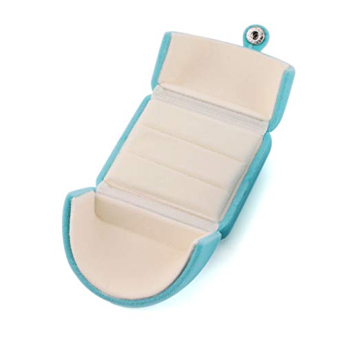 Blue double slots ring box