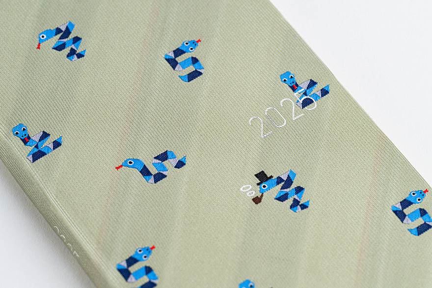 Hobonichi Techo 2025 Bow & Tie Snake Toy Weeks Hardcover Planner - Weekly Horizontal Layout, January Start, Monday Start, English Edition - Perfect for Journaling, Scheduling & Productivity Tracking