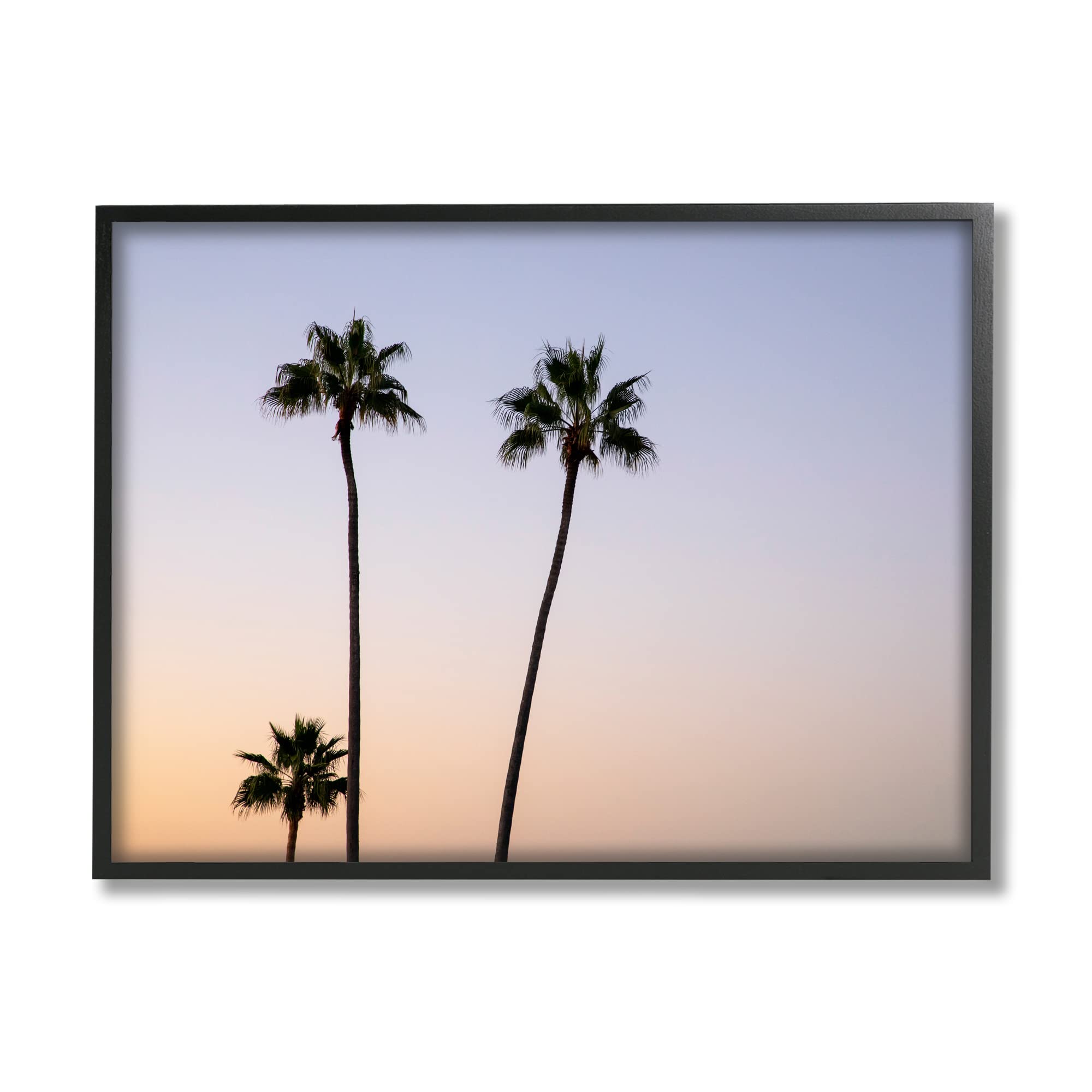 Stupell Industries Tropical Tall Palm Trees Sunrise Sunset Photography Wall Art - Kathy Mansfield Design - Perfect for Beach House, Living Room & Bedroom Decor