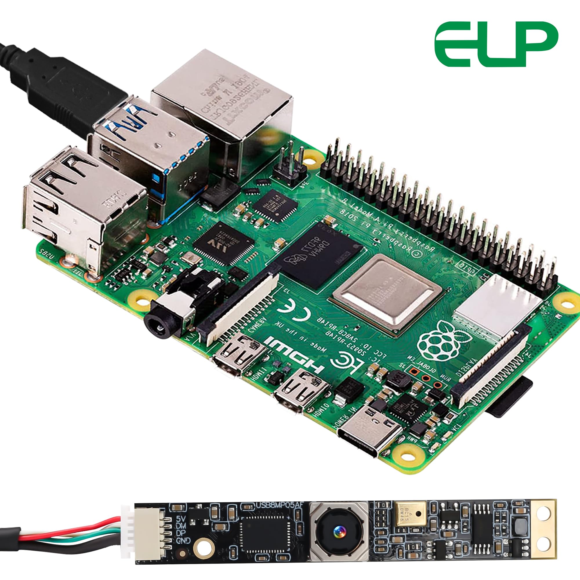 8MP USB Camera Module with Microphone & Autofocus - 4K Webcam for PC/Laptop, Laser Engraver, Raspberry Pi - Perfect for Video Conferencing, Live Streaming & Security Surveillance