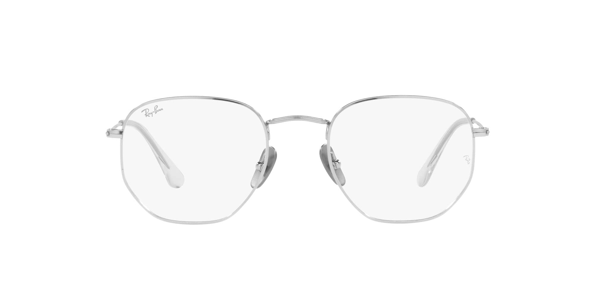 Ray-Ban Rx8148v Hexagonal Titanium Prescription Glasses Frames - Lightweight Durable Eyewear for Men & Women | Perfect for Reading, Driving & Fashion Accessories