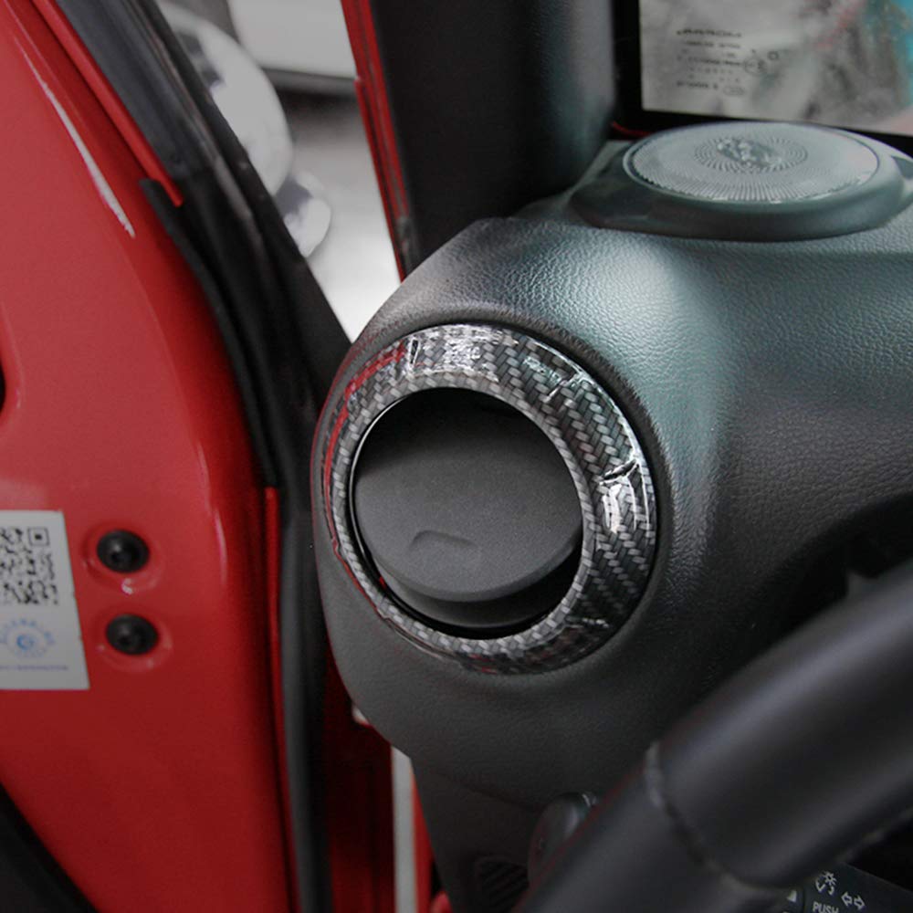 Carbon Fiber Air Condition Decoration Interior Trim Kit for Jeep Wrangler JK & JKU (2011-2017) | Premium AC Vent Accessories for Off-Road & Daily Driving