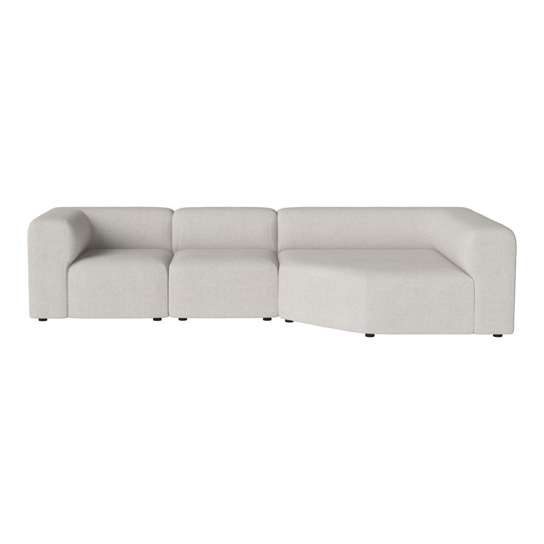 Angle 3-Seater Corner Sofa with Large Chaise - Modern L-Shaped Sectional Couch for Living Room, Lounge & Family Room