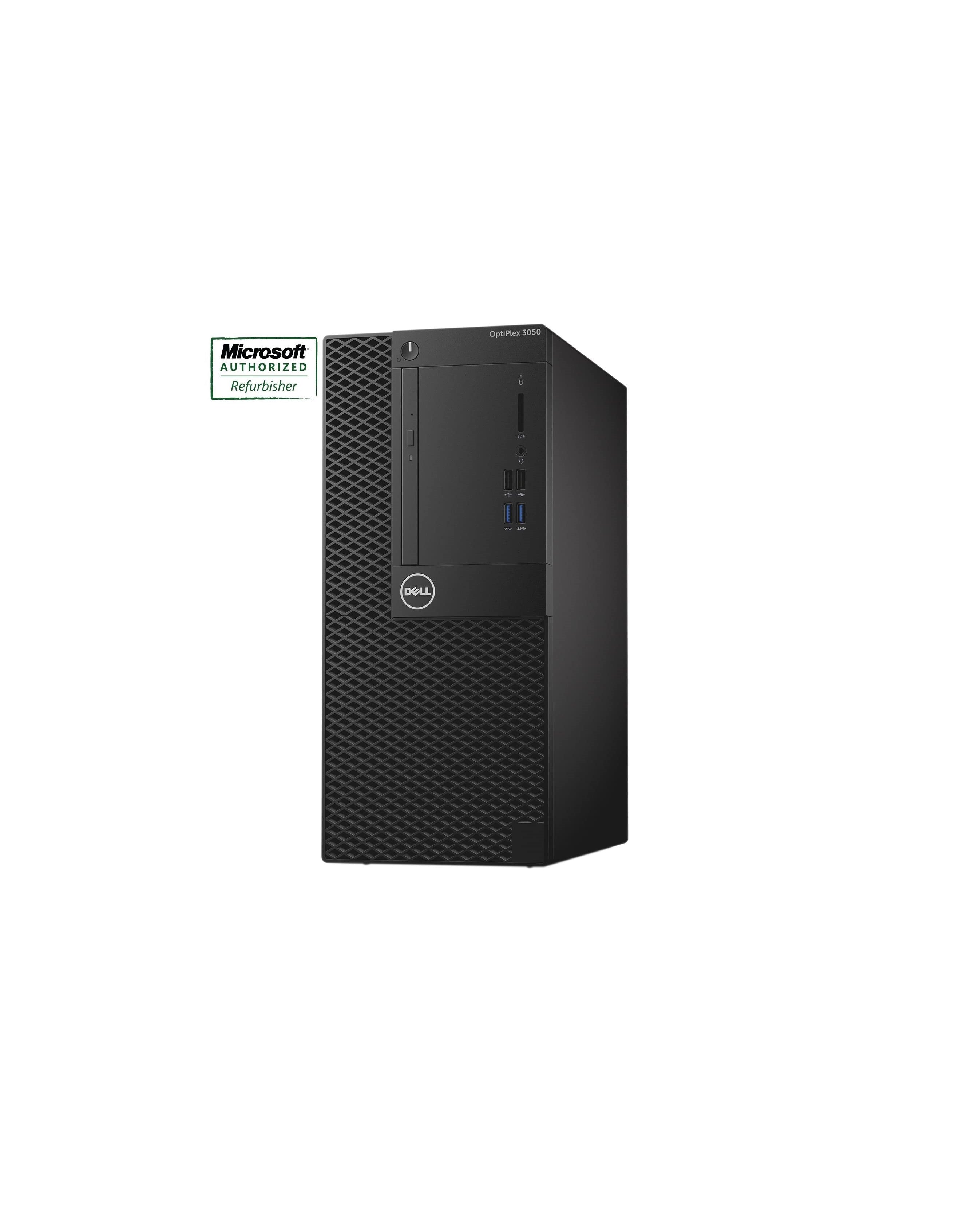 Refurbished Dell OptiPlex 3050 Tower PC - Intel Core i5-6500 3.2GHz, 8GB RAM, 256GB SSD, Windows 10 Pro | Ideal for Home Office, Business & Gaming Use