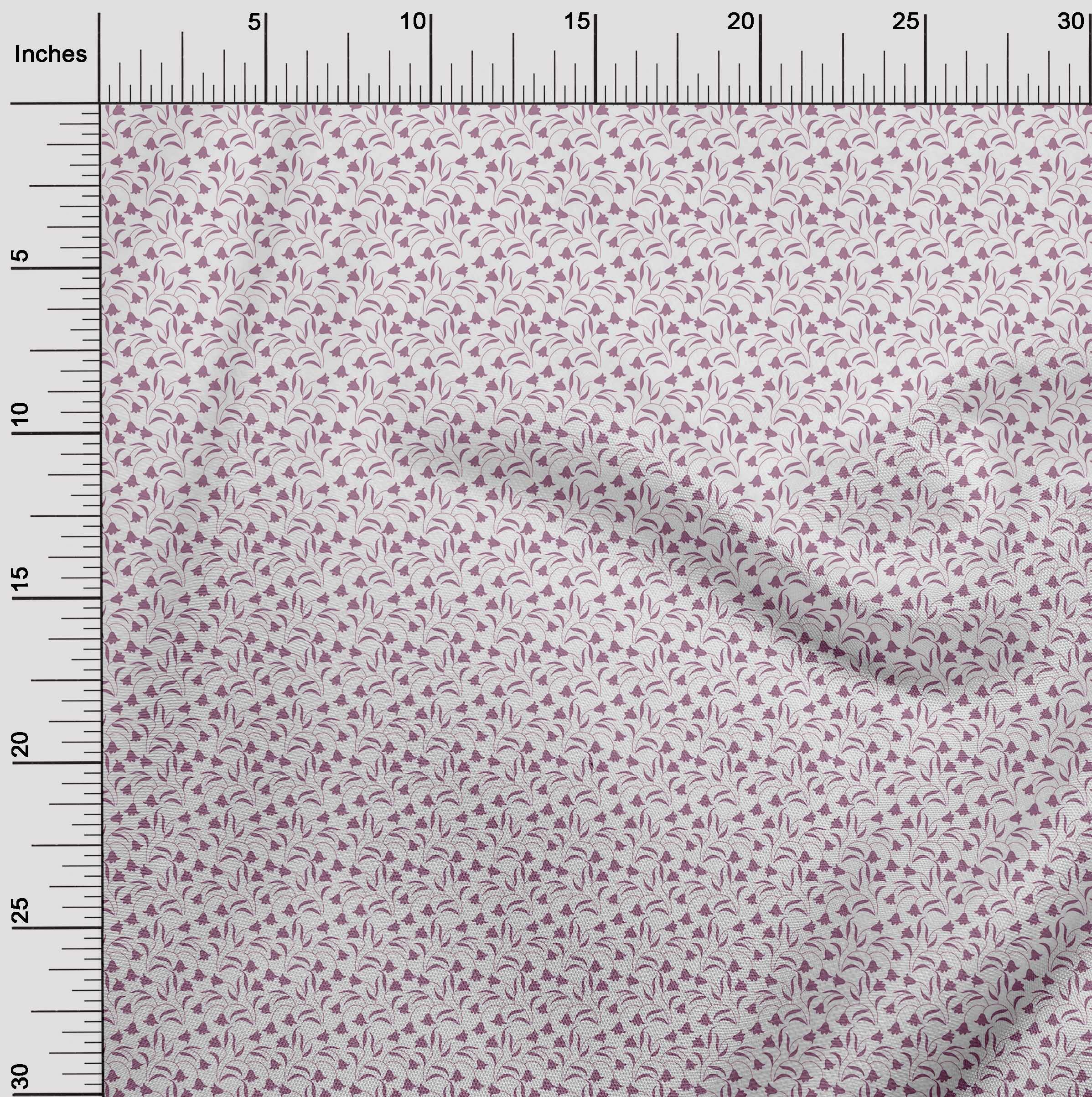 Premium 100% Cotton Cambric Pink Floral Print Fabric by The Yard - 56 Inch Wide for Dresses, Skirts & DIY Sewing Projects | Soft, Lightweight & Breathable Material