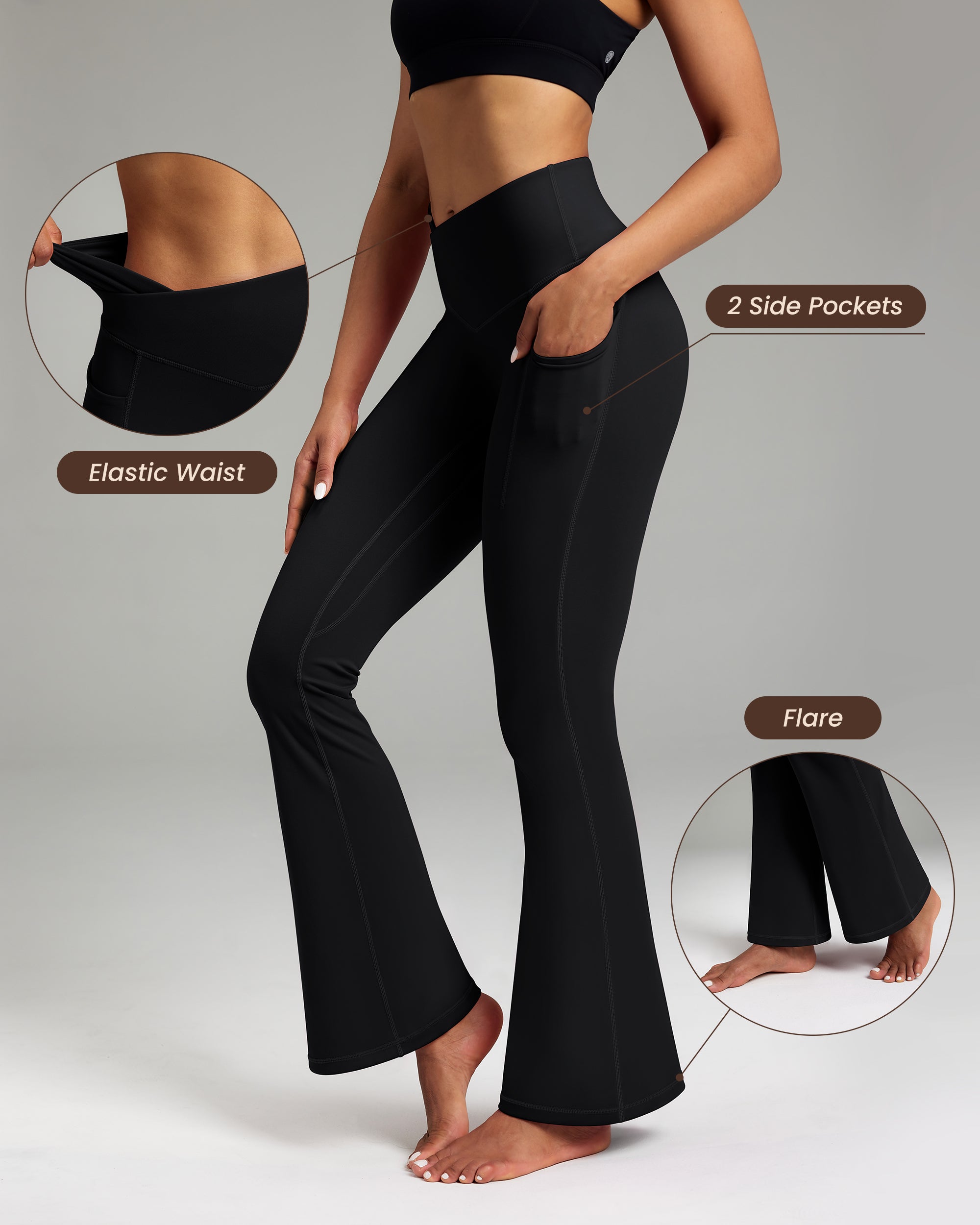 High Waist Flared Yoga Pants for Women - Stretchy Bootcut Leggings for Workout & Lounge | Perfect for Yoga, Gym, and Casual Wear