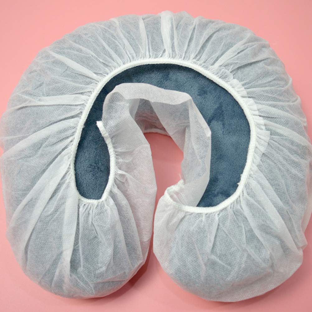 50pcs Disposable U-Shaped Neck Pillows - Travel & Cosmetic Use