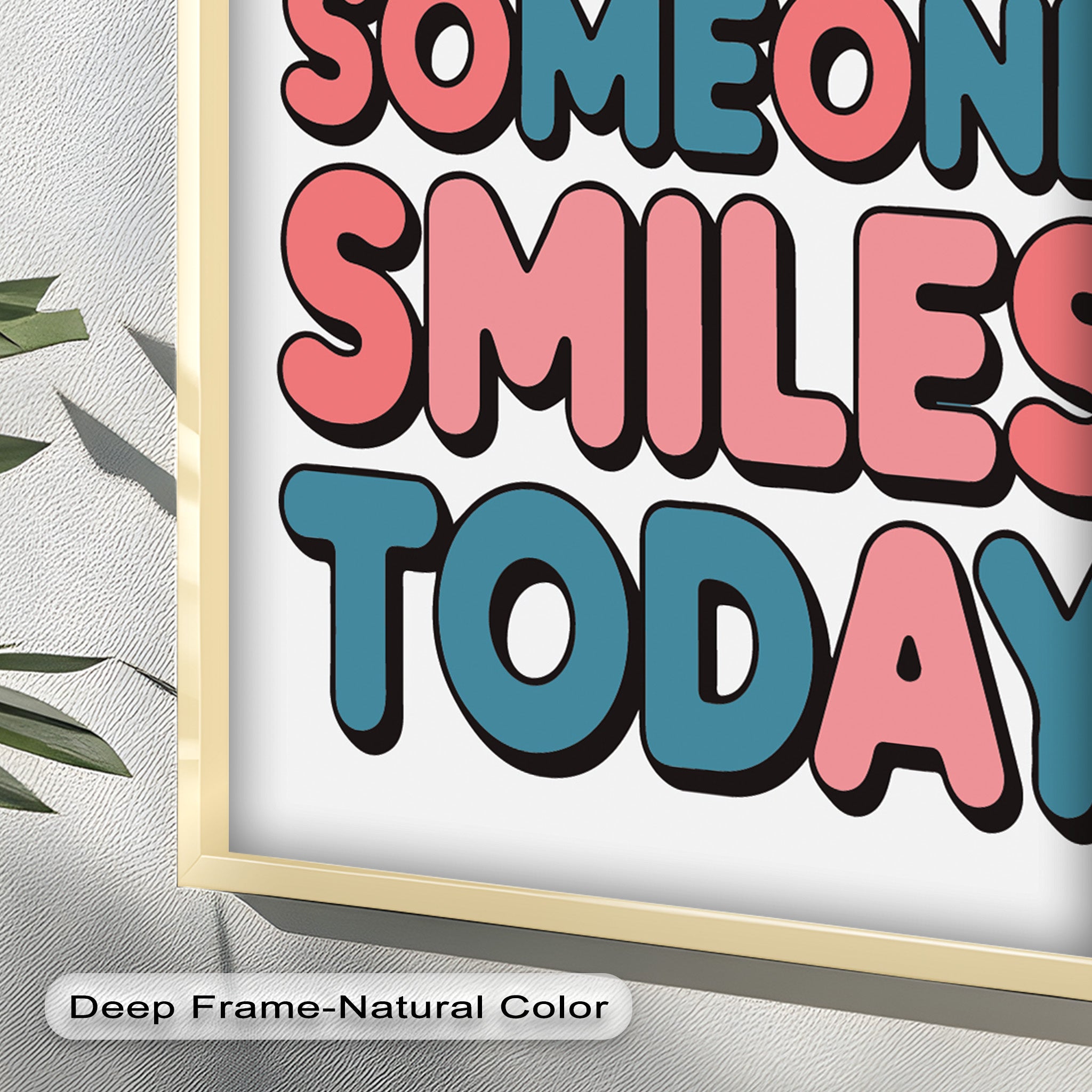 Be the Reason Someone Smiles - Handmade Oil Painting Wall Art for Living Room, Bedroom & Office Decor | Unique Gift Idea for Home & Holidays