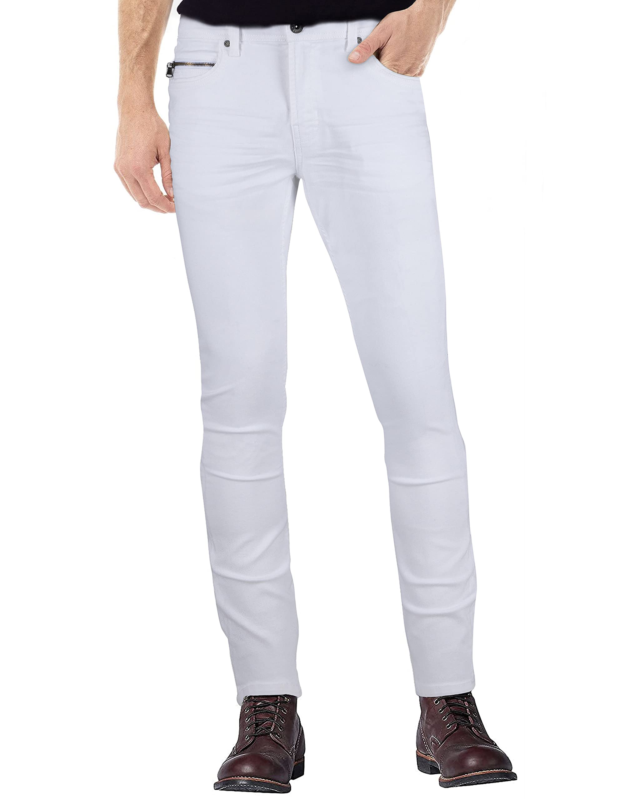 Azure Skinny Stretch Jeans for Men | Slim Fit & Comfortable | Casual & Work Wear