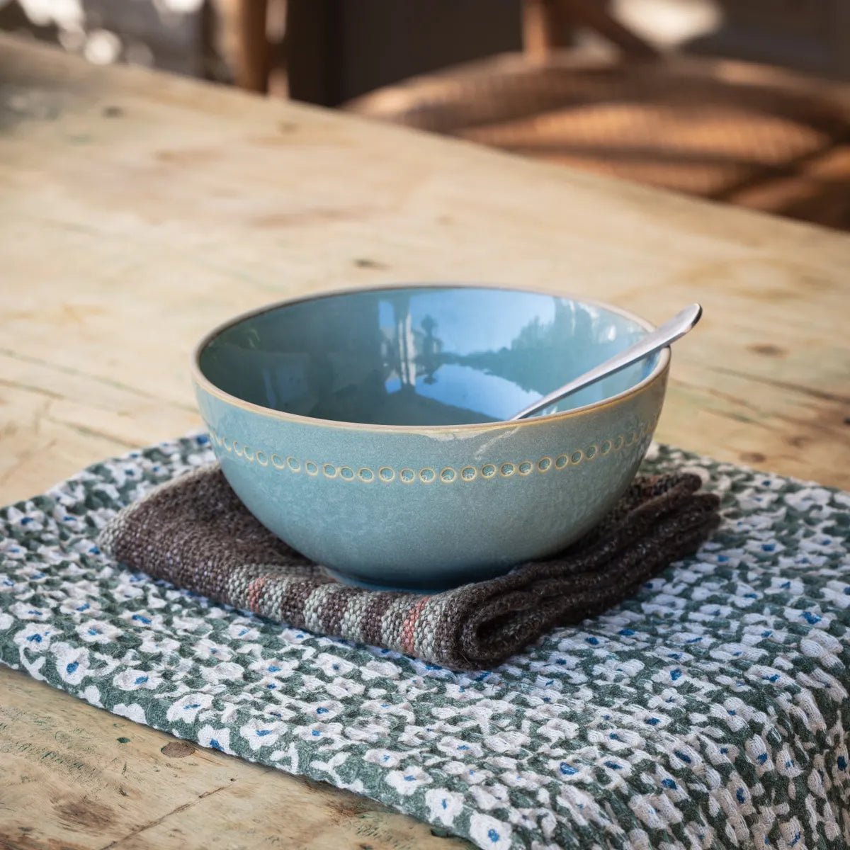 Premium Araucana Green Soup Bowl Set - 4-Piece Ceramic Dinnerware for Soup, Salad & Dessert - Elegant & Durable for Daily Use, Entertaining & Gifts