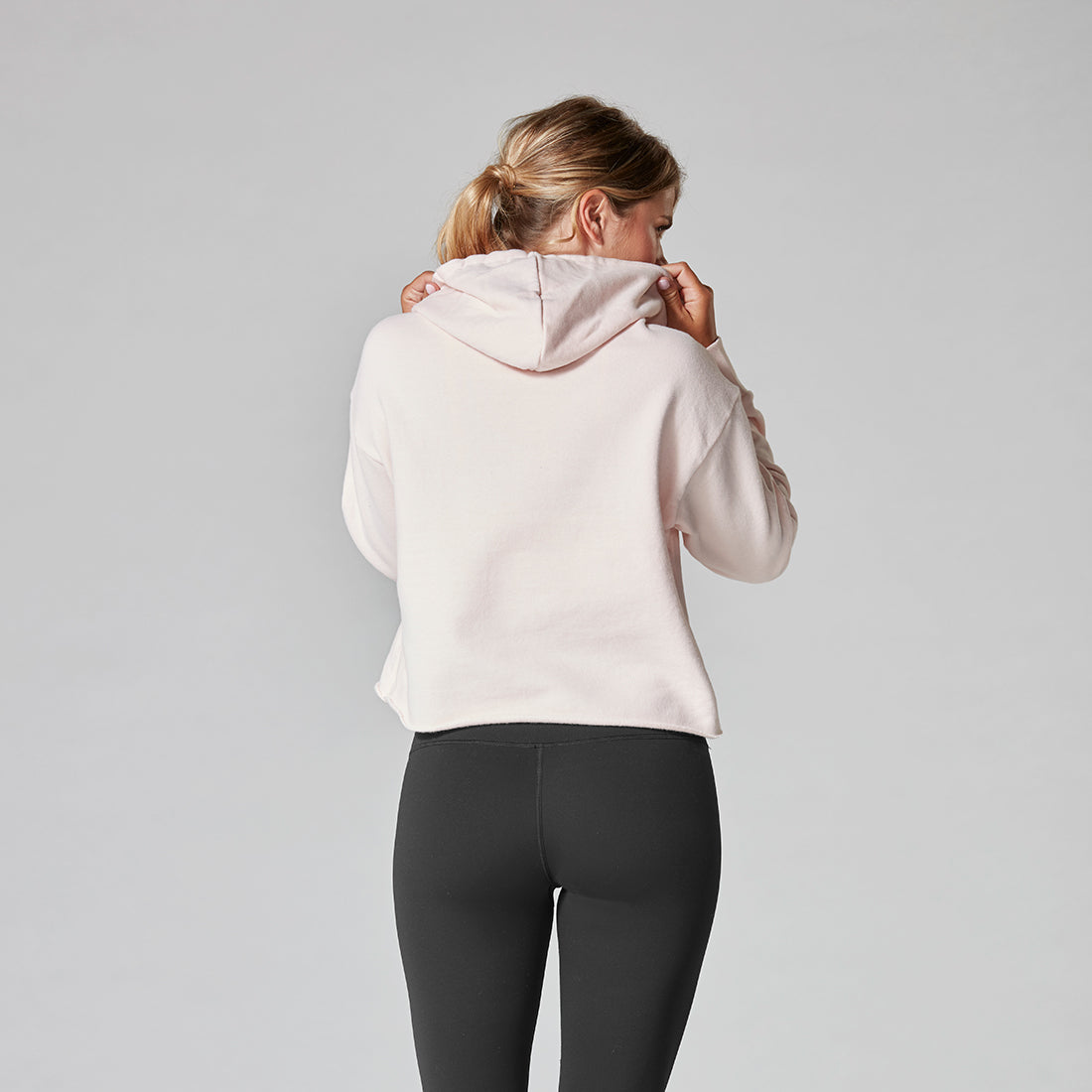 Tavi Noir Semi Cropped Hoodie for Women - Stylish Oversized Pullover Sweatshirt | Perfect for Casual Outfits, Streetwear & Loungewear