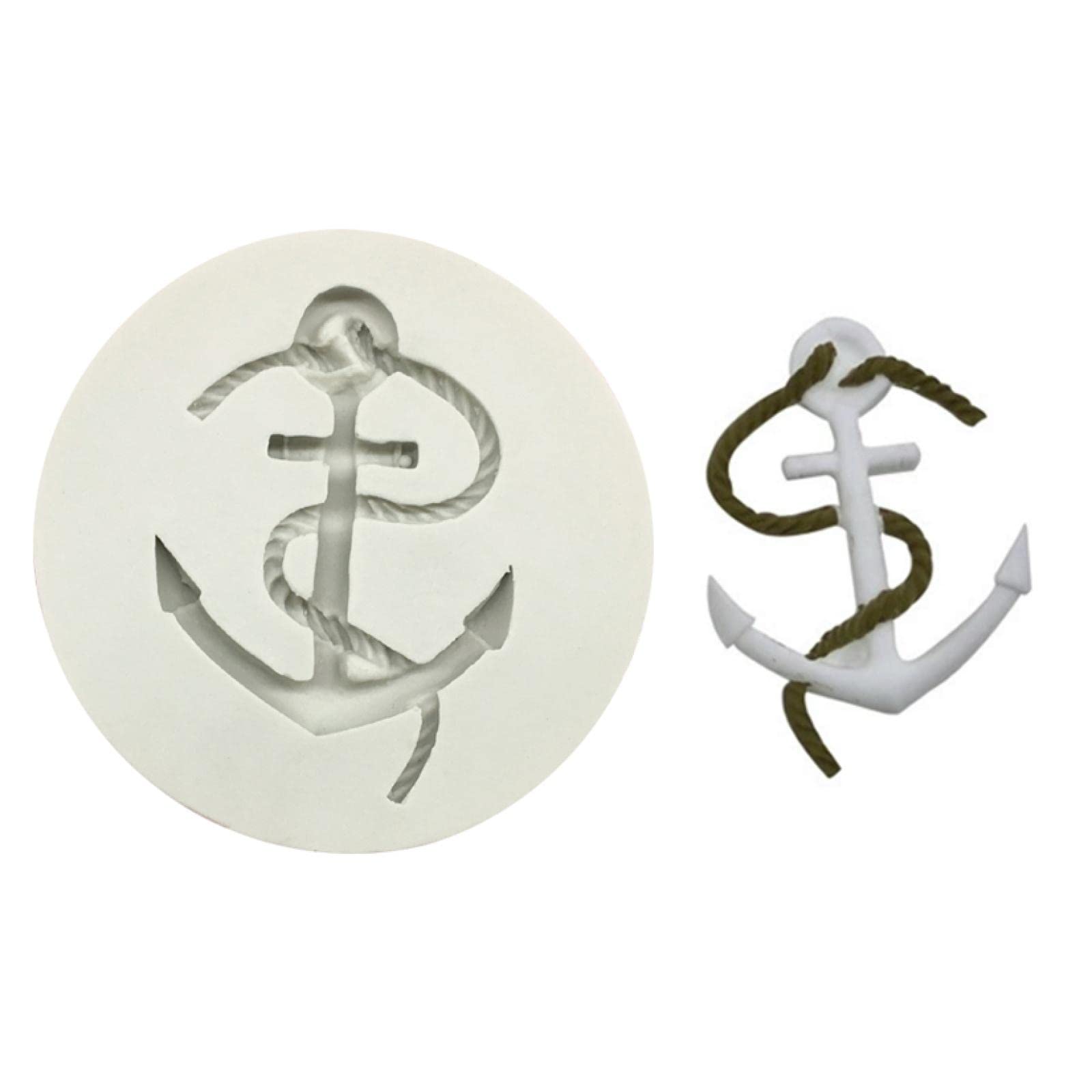 Premium Silicone Fondant Molds - Anchor & Cable Chocolate Molds for Cake Decorating, DIY Soap Making - Baking Tools for Wedding Cakes, Cupcakes & Handmade Gifts