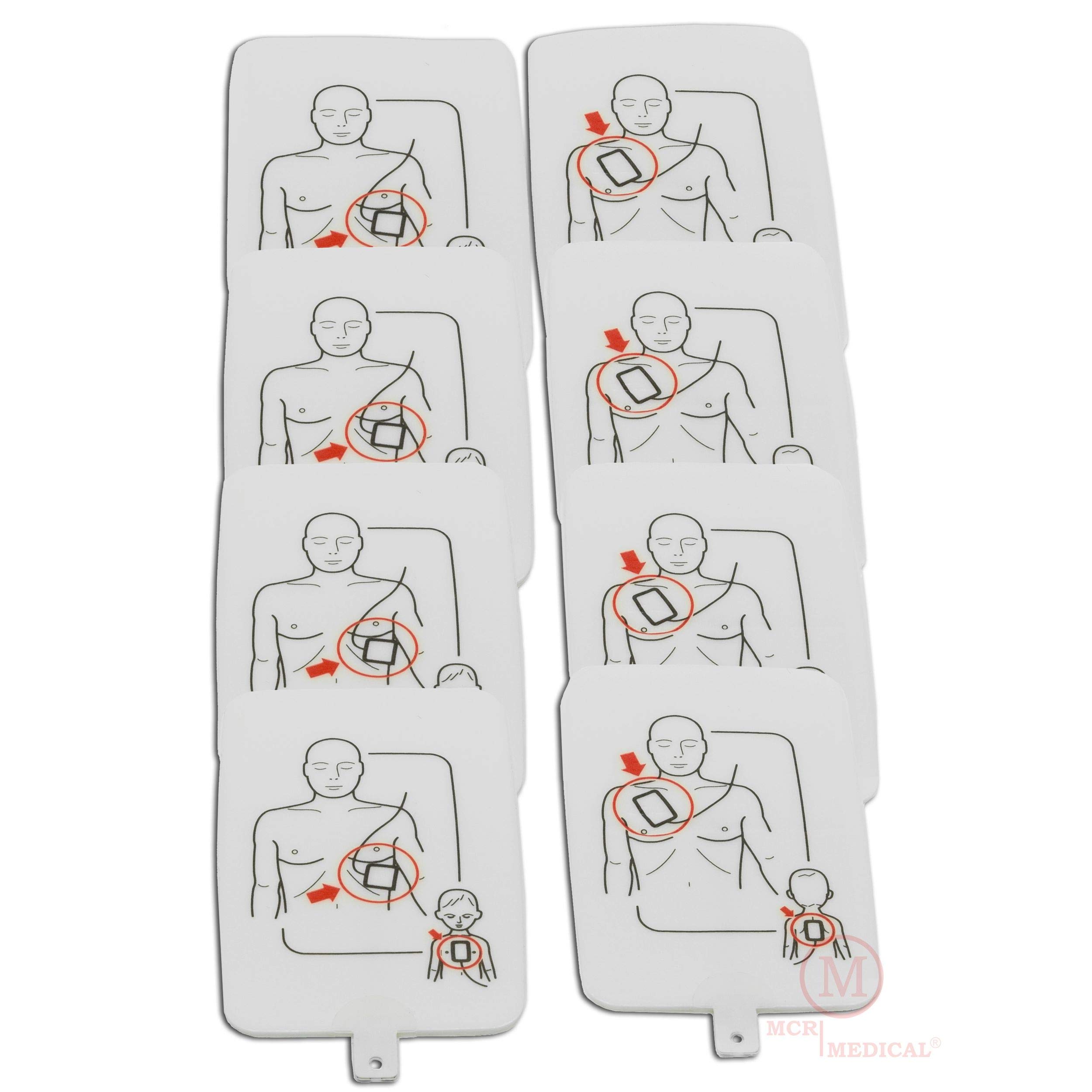 Prestan CPR Training Pads - 4 Sets Pack for Adult & Infant CPR Practice - Ideal for First Aid Classes, Emergency Training & Home Safety Kits