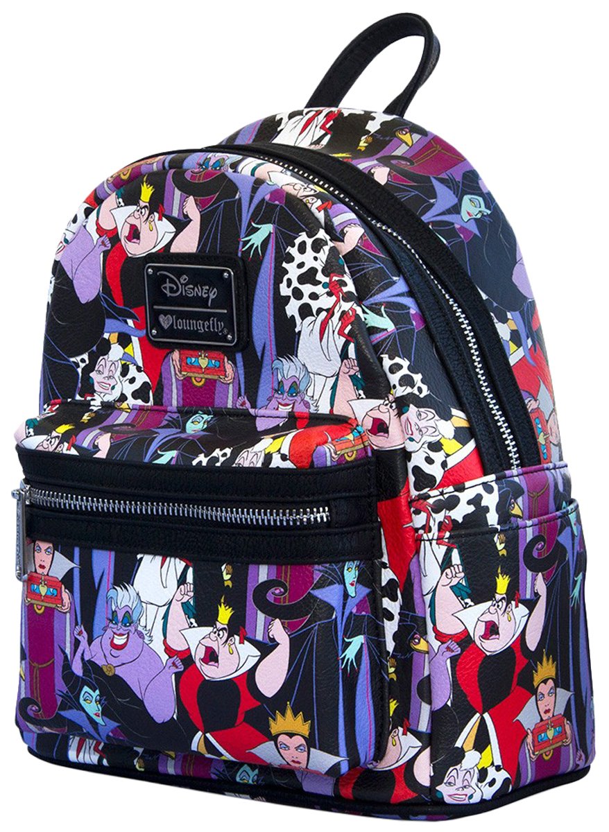 Disney Villains Mini Backpack by Loungefly - Cute & Stylish for Cosplay, Theme Parks & Daily Use