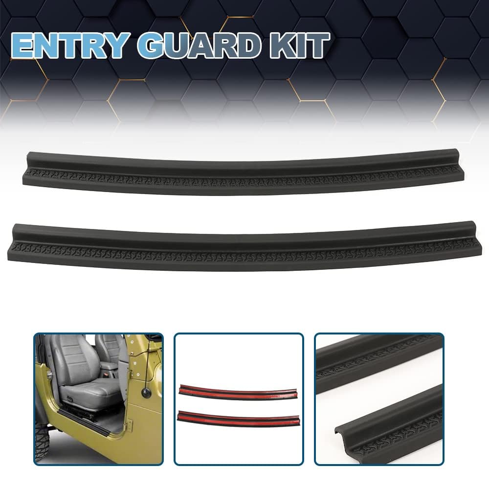 PIT66 Heavy Duty All Terrain Entry Guard Kit for Jeep Wrangler TJ (1997-2006) & LJ (2003-2006) Models - Off-Road Protection & Step Assist for Rugged Adventures