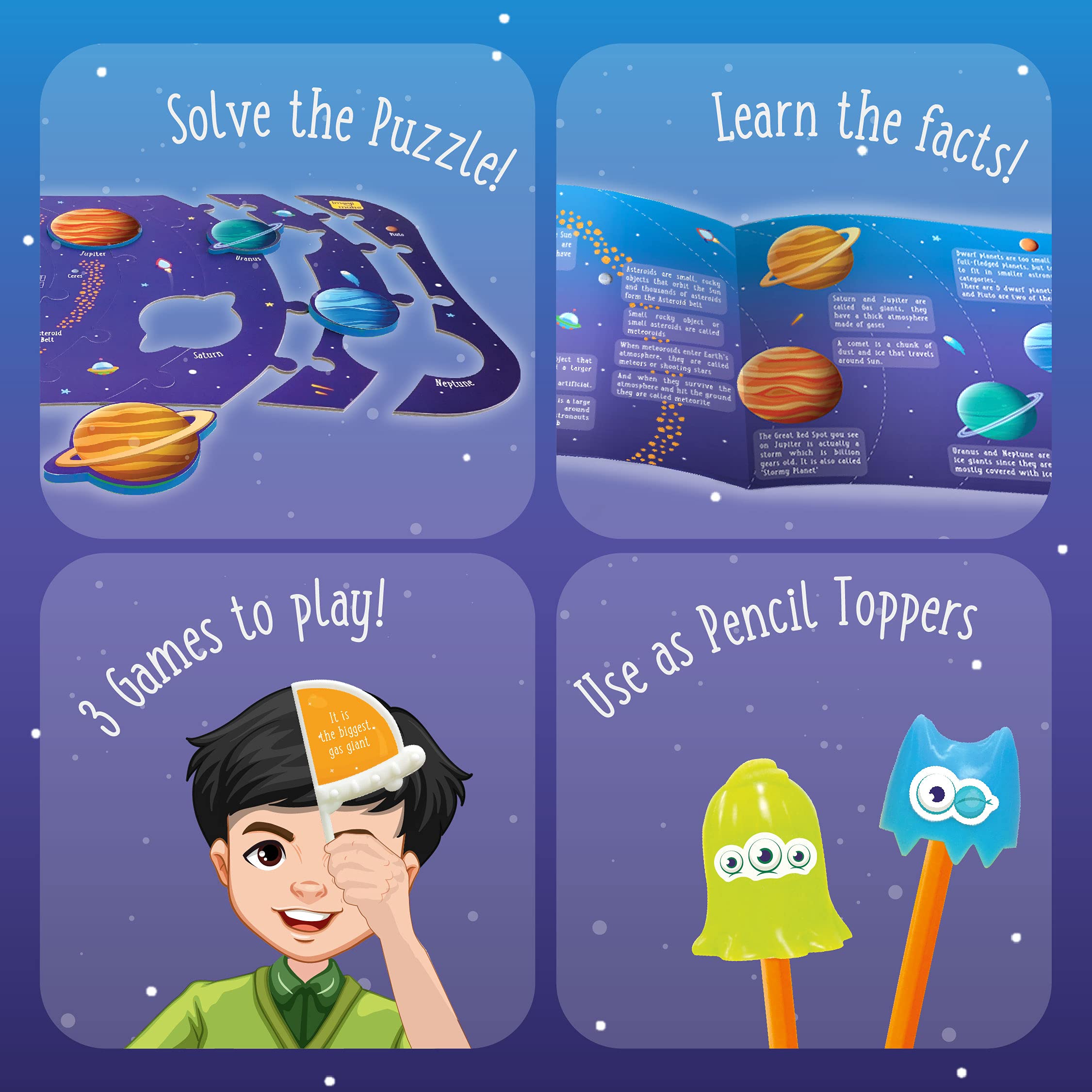 Imagimake Solar System Puzzle for Kids 5-8 | Educational Space Toy | Perfect Gift for 6 Year Olds | Fun Learning Activity