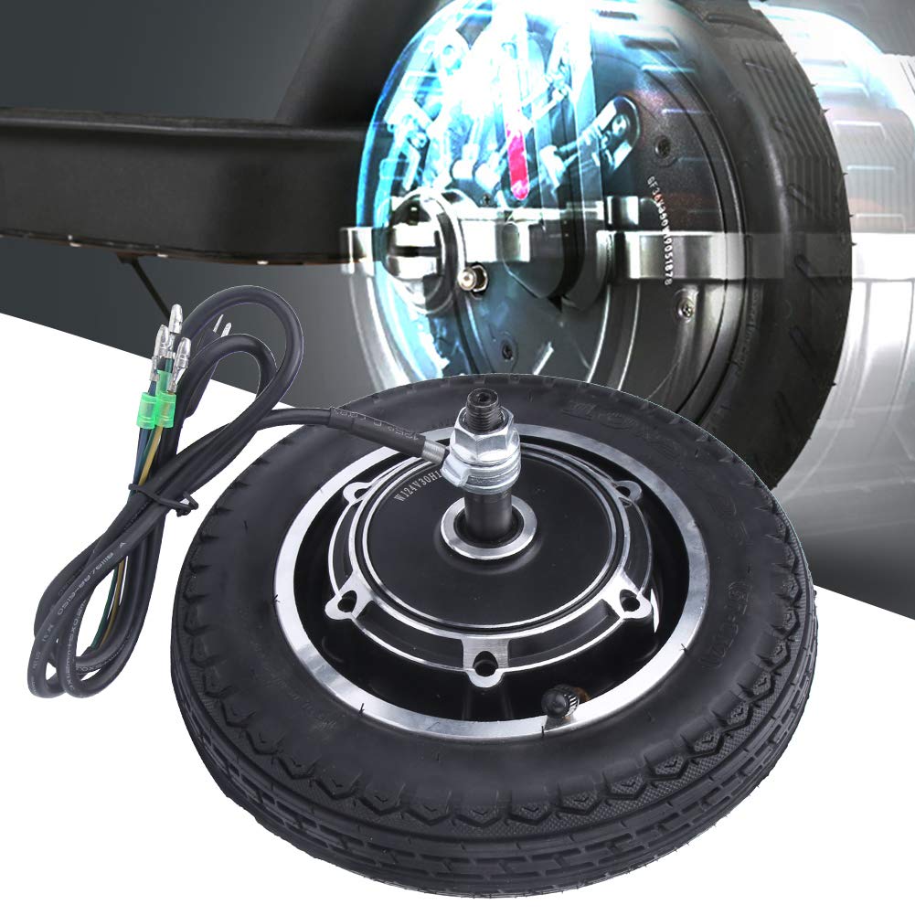 350W 10 Inch Brushless Hub Motor - Aluminum Alloy Gearless Scooter Wheel Replacement for E-Bike & Electric Scooter - Perfect for Commuting, Urban Travel & Last-Mile Delivery