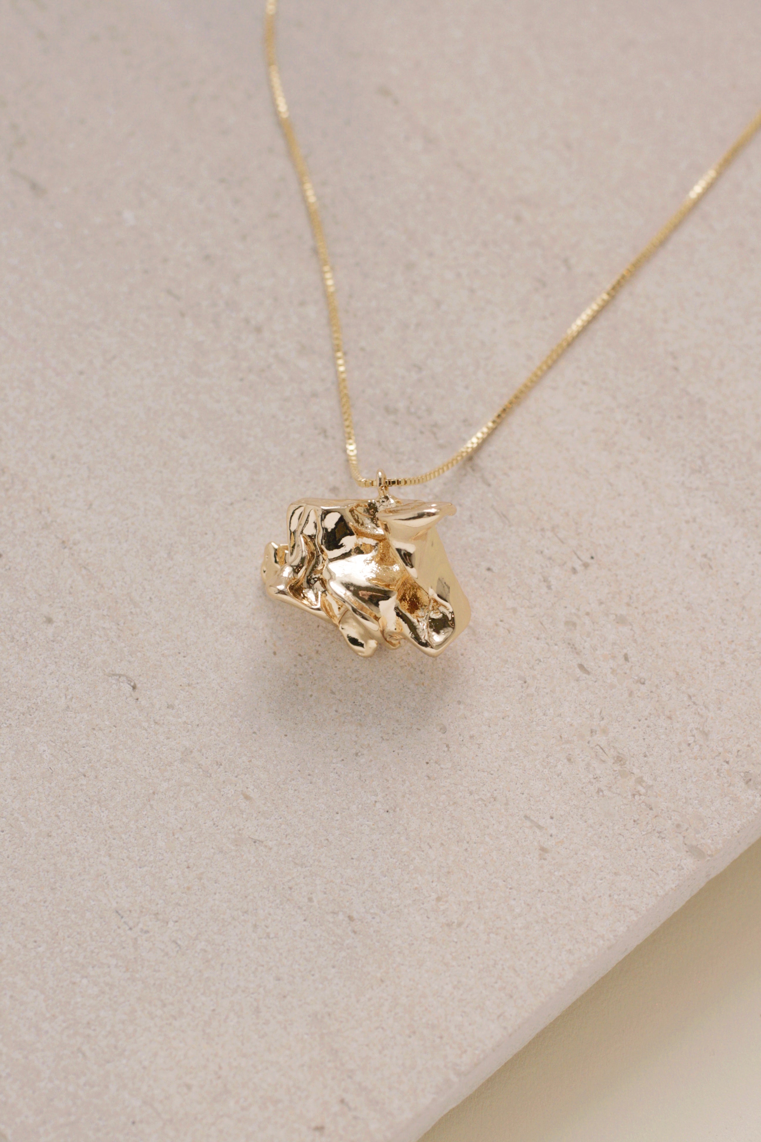 14K Gold Nugget Necklace for Women - Dainty Layering Chain Jewelry - Perfect for Everyday Wear, Gifts & Special Occasions