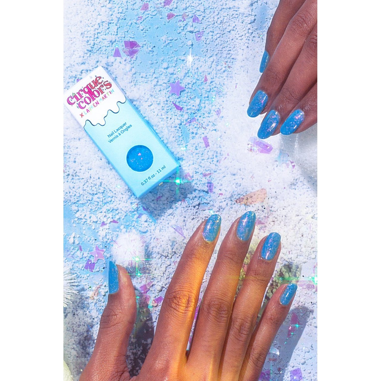 Cirque Colors Snow Cone Nail Polish - 0.37 oz Long Lasting Vegan & Cruelty Free Nail Lacquer for Gel-Like Shine - Perfect for Summer Manicures, Pedicures & Nail Art Designs