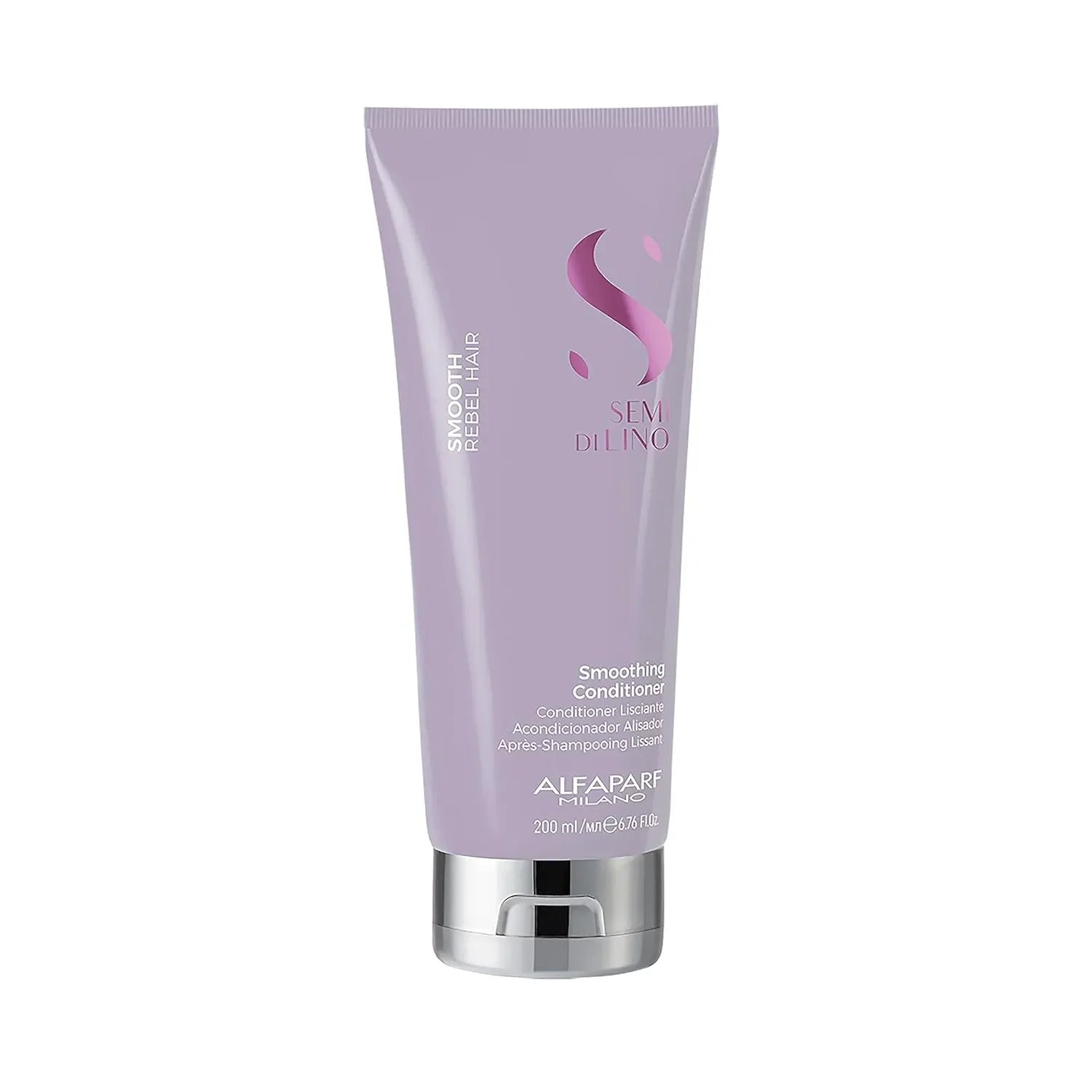 Alfaparf Milano Semi Di Lino Smooth Smoothing Shampoo 250ml & Conditioner 200ml Duo Set - Hydrating & Frizz Control for Smooth, Silky Hair - Perfect for Dry, Damaged & Curly Hair Types