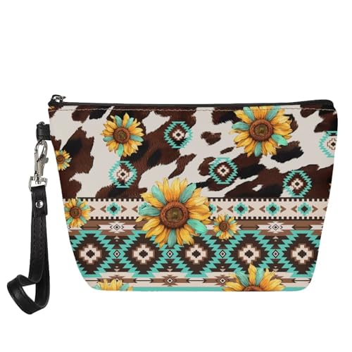 Navajo Aztec Sunflower Brown Cow Pattern