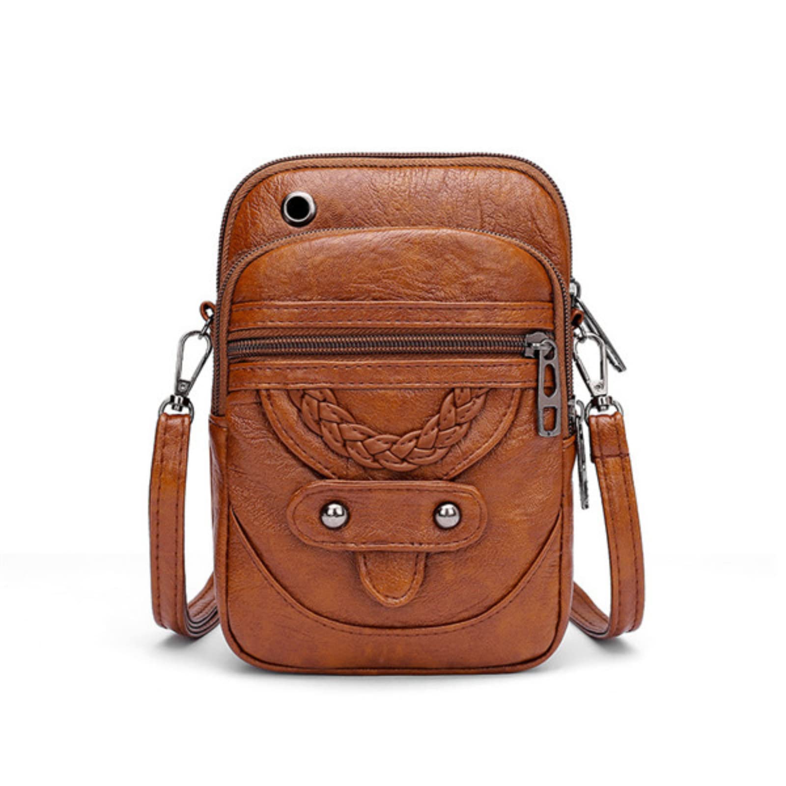 Vintage Women's Shoulder Bag - Small Crossbody Purse with Phone Pocket, Ladies Flap Handbag for Daily Use, Work, Travel & Shopping