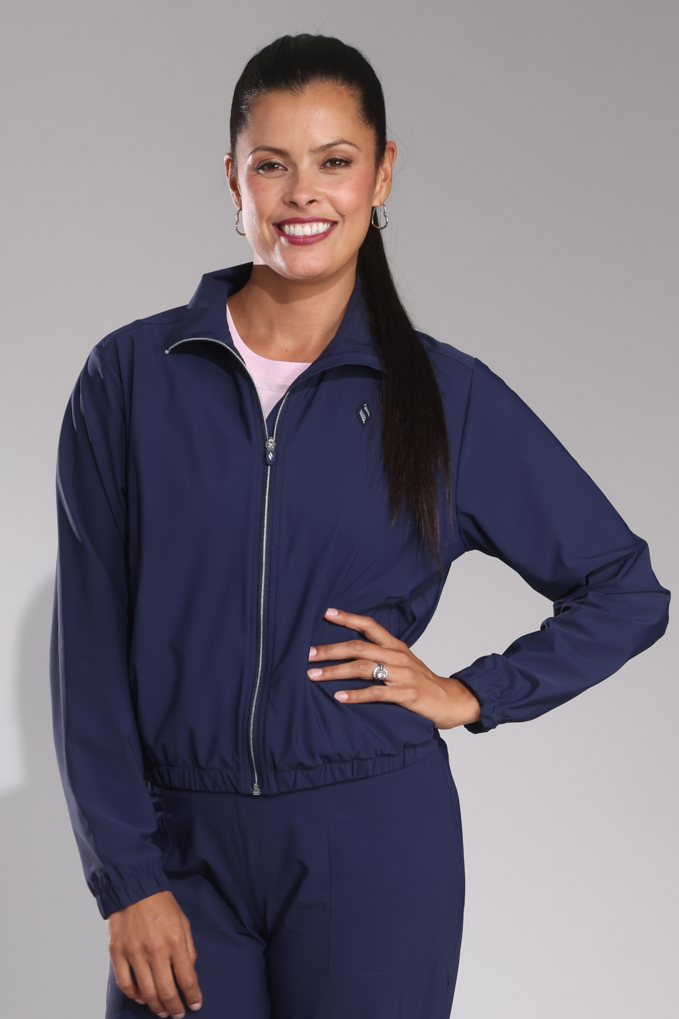 Blue Iris Lightweight Jacket for Women - Waterproof Windbreaker with Hood - Perfect for Hiking, Running & Outdoor Adventures