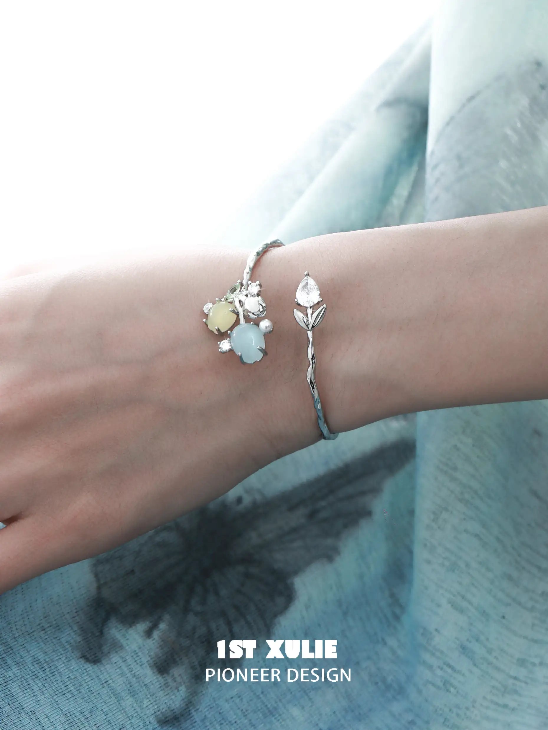 18K Gold Plated Pearl Tulip Bracelet for Women - Elegant Fashion Jewelry Gift for Birthday, Anniversary & Special Occasions