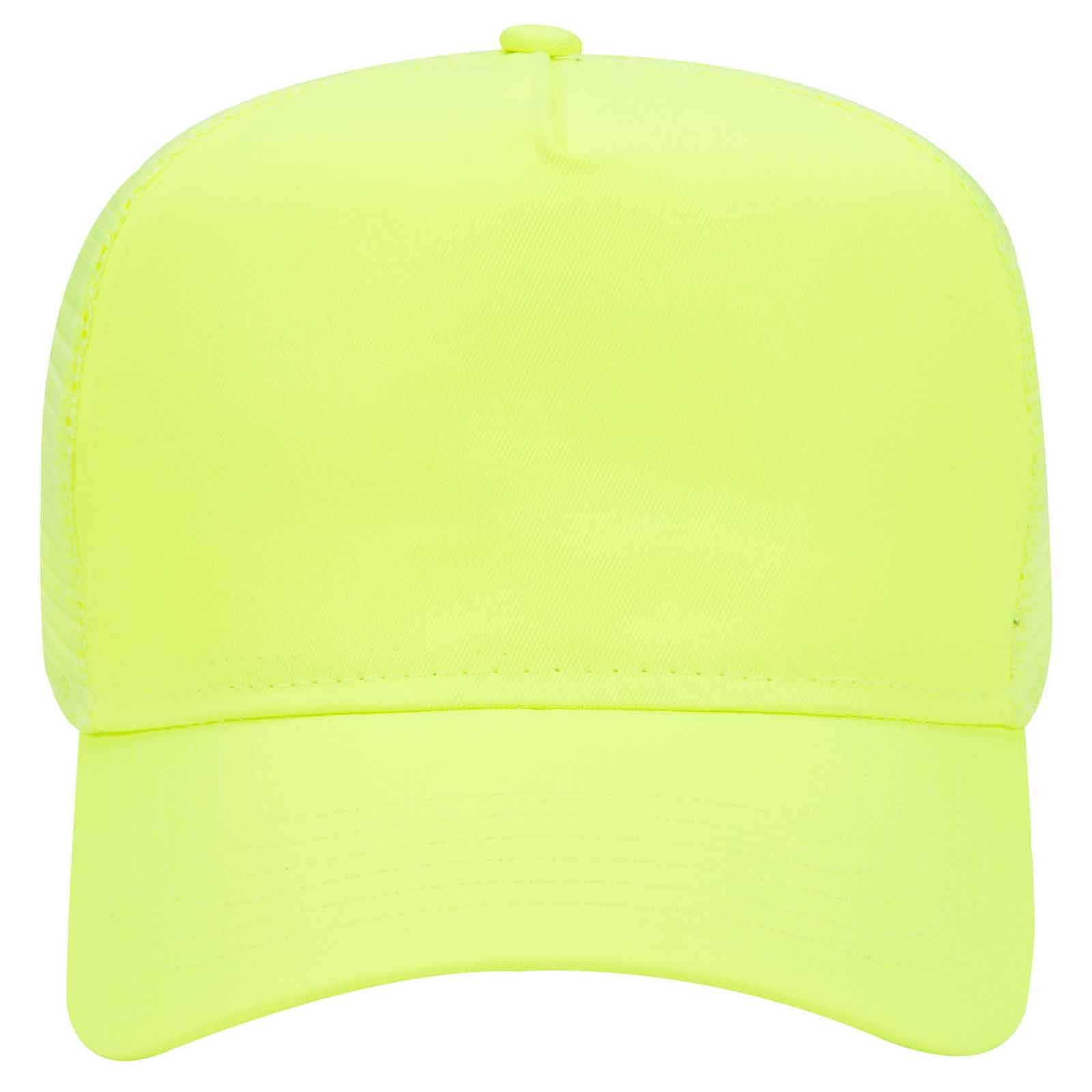 OTTO Wholesale 12-Pack Neon 5-Panel Trucker Hats with Mesh Back - Mid Profile Baseball Caps for Men & Women - Perfect for Outdoor Activities, Sports Events, and Casual Wear