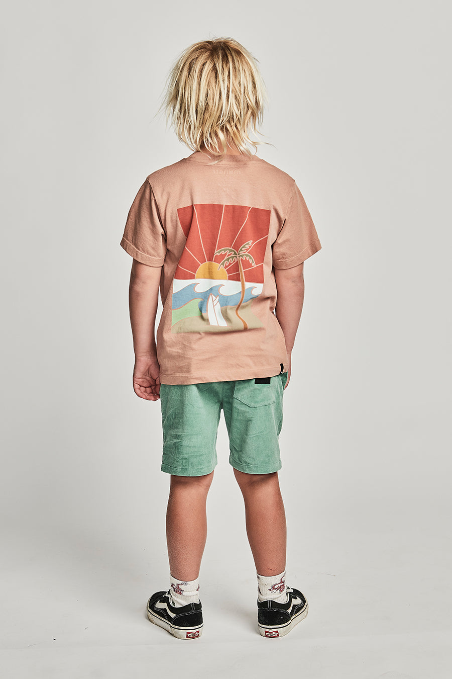Boys T-Shirt | Munster Kids Sunset Fawn Graphic Tee | Soft Cotton Short Sleeve Shirt for Boys | Perfect for School, Playdates & Casual Outings