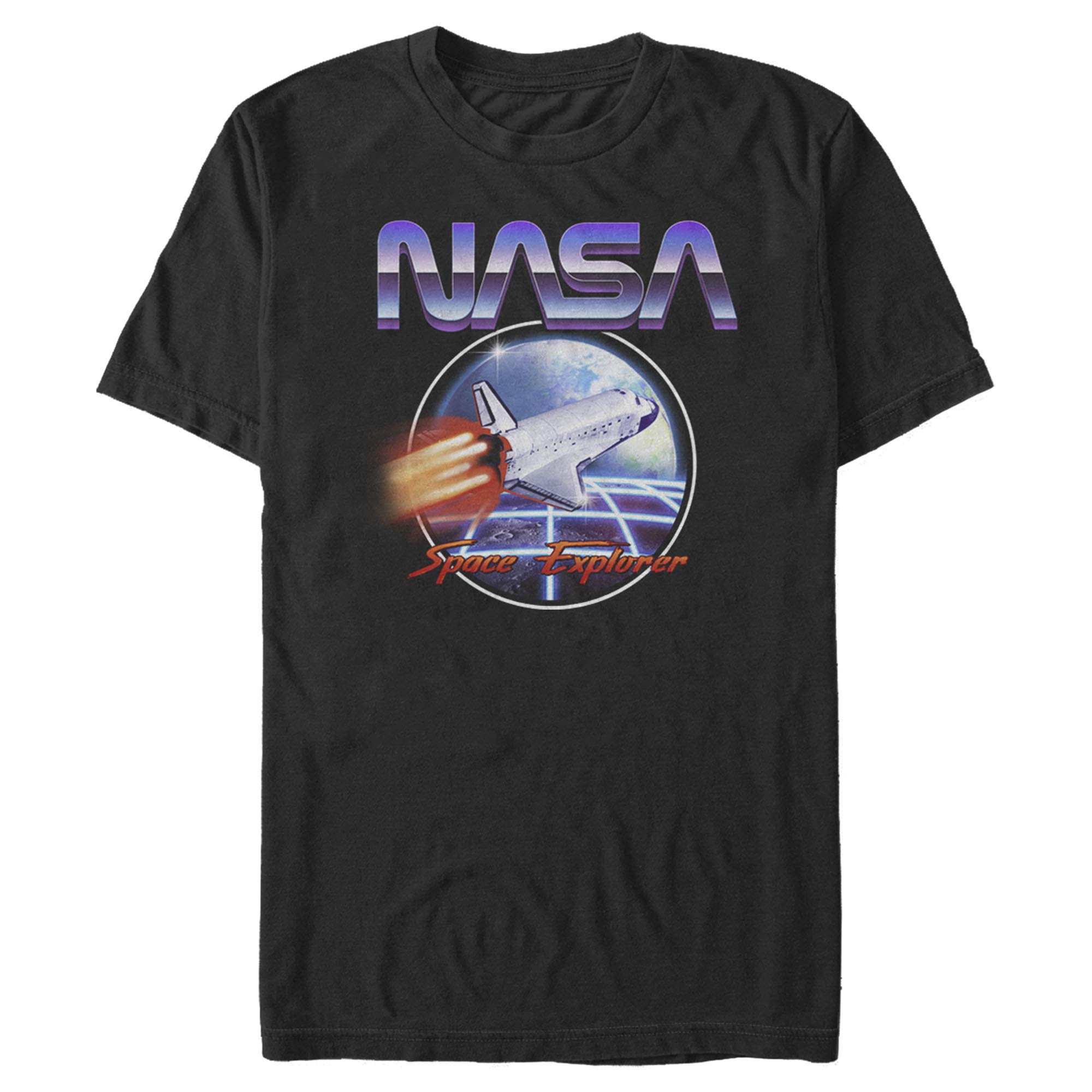 NASA Retro Space Explorer T-Shirt for Men - Vintage Astronaut Graphic Tee - Casual Cotton Shirt for Space Enthusiasts, Sci-Fi Fans & Everyday Wear