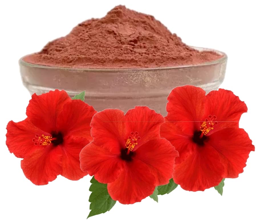 Organic Hibiscus & Chamomile Powder Combo - 20g x 2 Pack | Aromatic Edible Superfood for Homemade Lattes, Herbal Teas, DIY Bath Salts, Face & Body Masks | Perfect for Relaxation, Skincare & Healthy Beverages