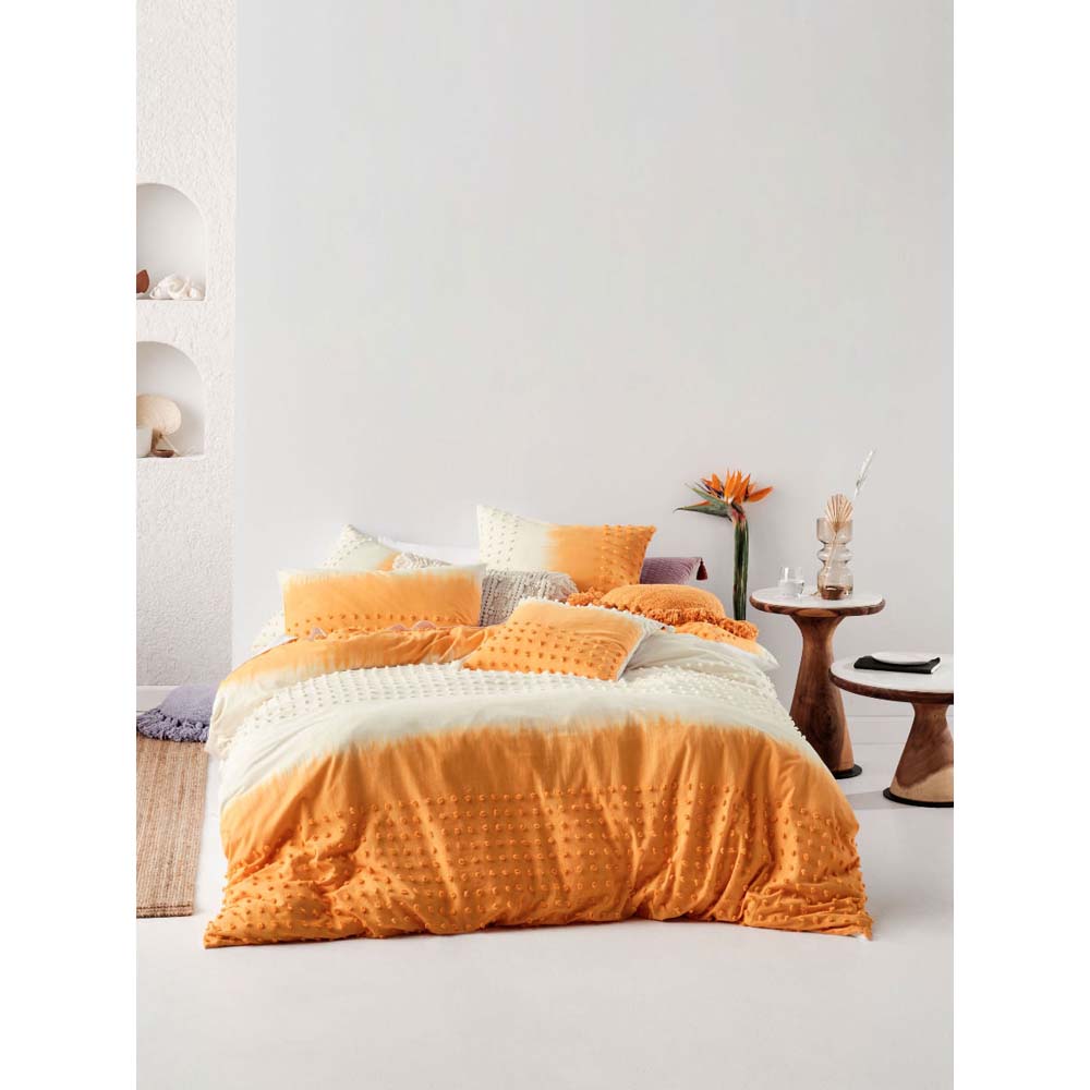 Basque Marigold Quilt Cover Set - Super King Size (120