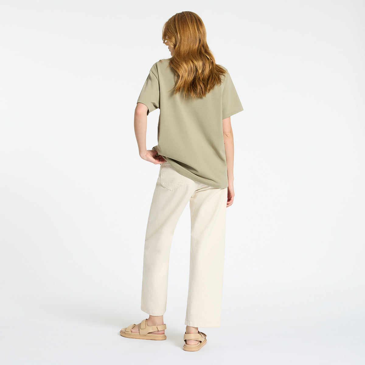 Feels Right Women's Washed Sage T-Shirt - Soft & Comfortable Casual Tee for Everyday Wear, Outings & Relaxation