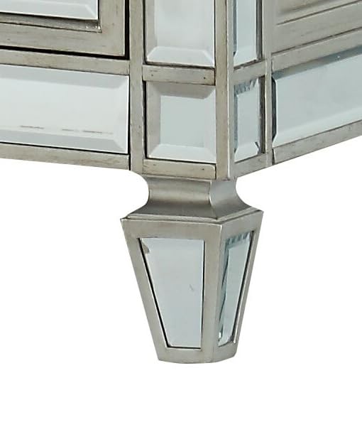 Acme Varian Mirrored Chest - Elegant Storage Solution for Bedroom, Living Room & Entryway