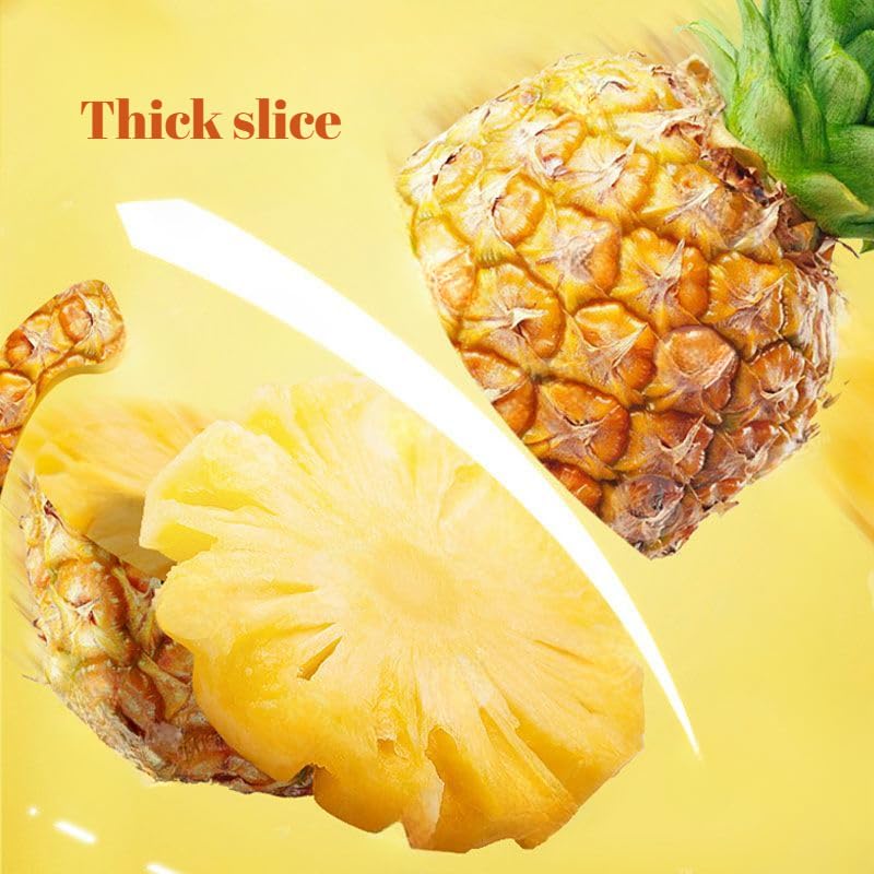 Freeze-Dried Pineapple Slices 208g (7.35oz) - Sweet & Sour Dried Fruit Snacks, Natural Candied Fruit Preserves, Healthy Fruit Tea Ingredient, Crunchy Freeze-Dried Fruit Candy - Perfect for Snacking, Gift Packs & Tea Time