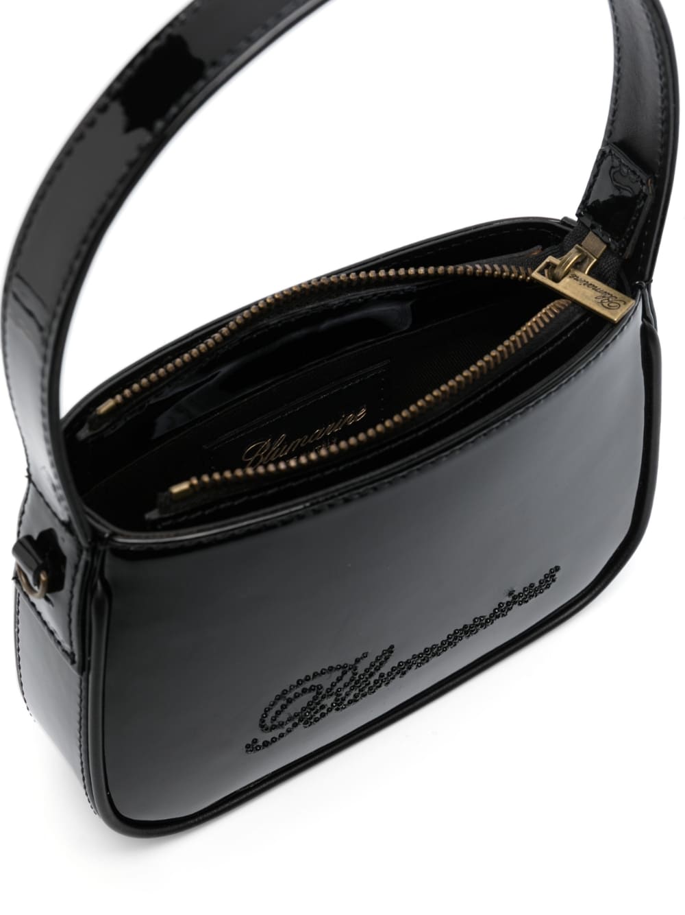 Blumarine Women's Black Leather Handbag - Stylish Shoulder Bag for Work, Travel & Everyday Use