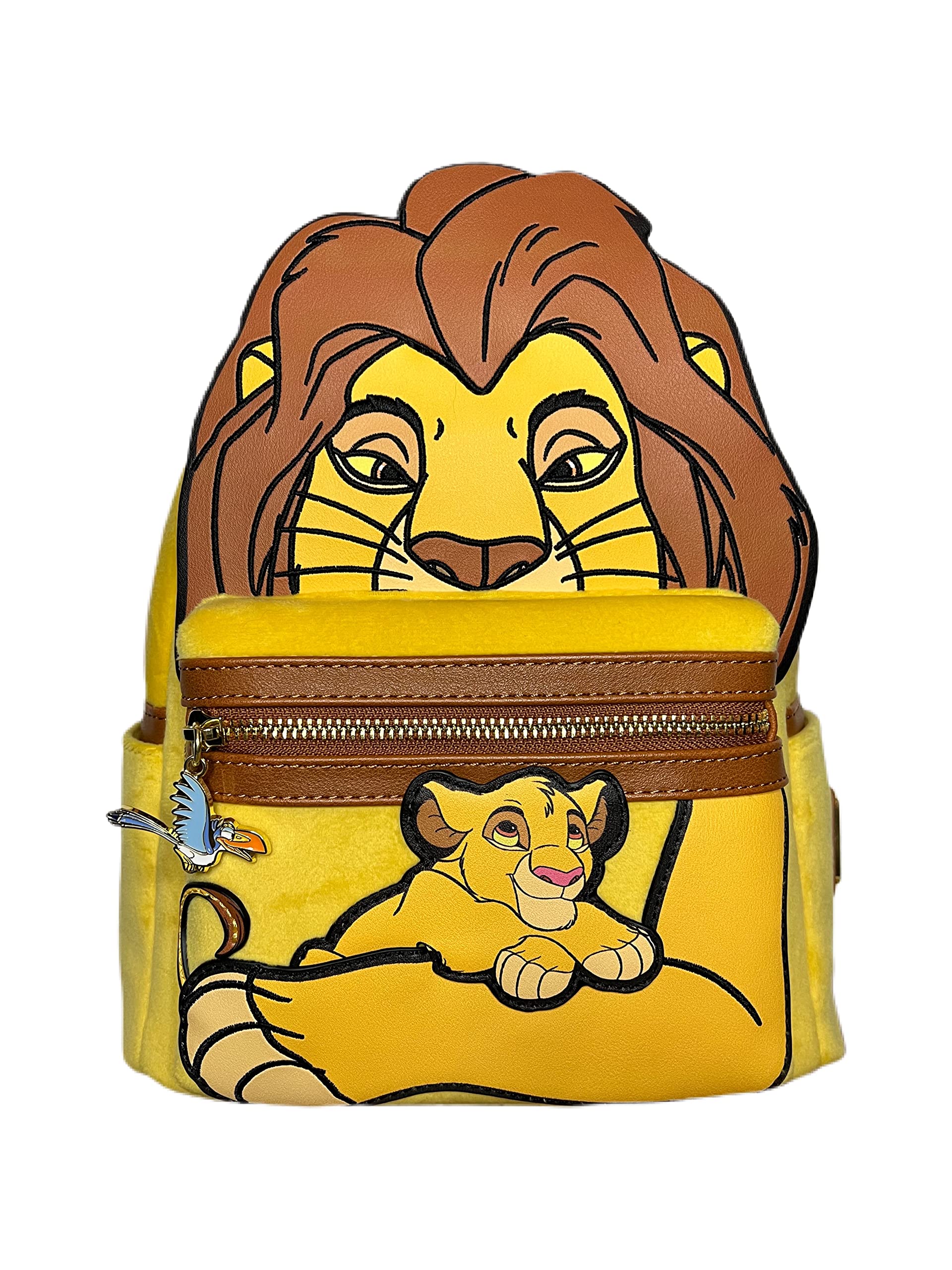 Loungefly Mufasa and Simba Cosplay Women's Double Strap Shoulder Bag Purse | Disney Lion King Inspired Handbag for Women | Perfect for Cosplay, Disney Parks, and Everyday Use