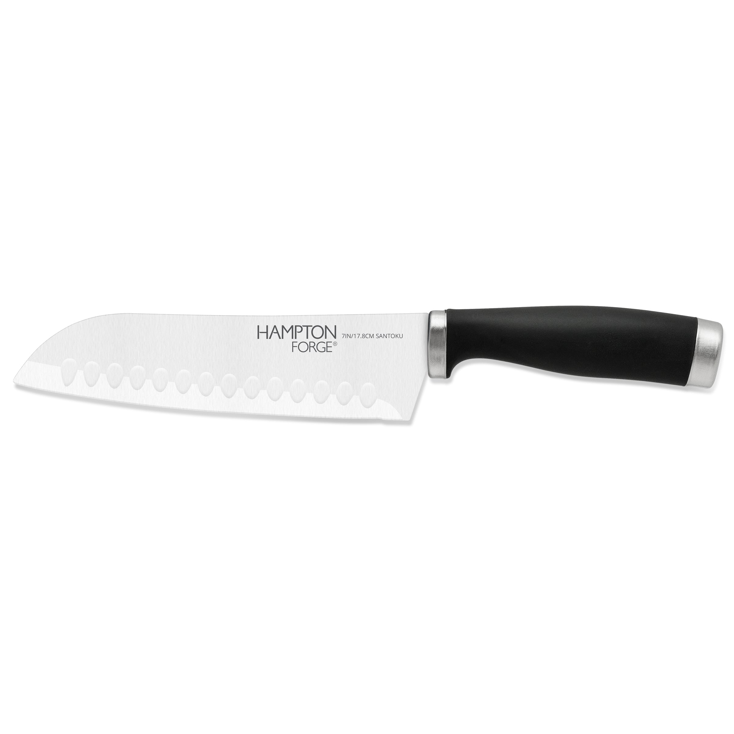 Premium Epicure 7-Inch Santoku Knife with Non-Slip Handle & Frosted Blade Guard - Perfect for Slicing, Dicing & Chopping Vegetables, Meat & Fish - Ideal for Home Chefs & Professional Kitchens