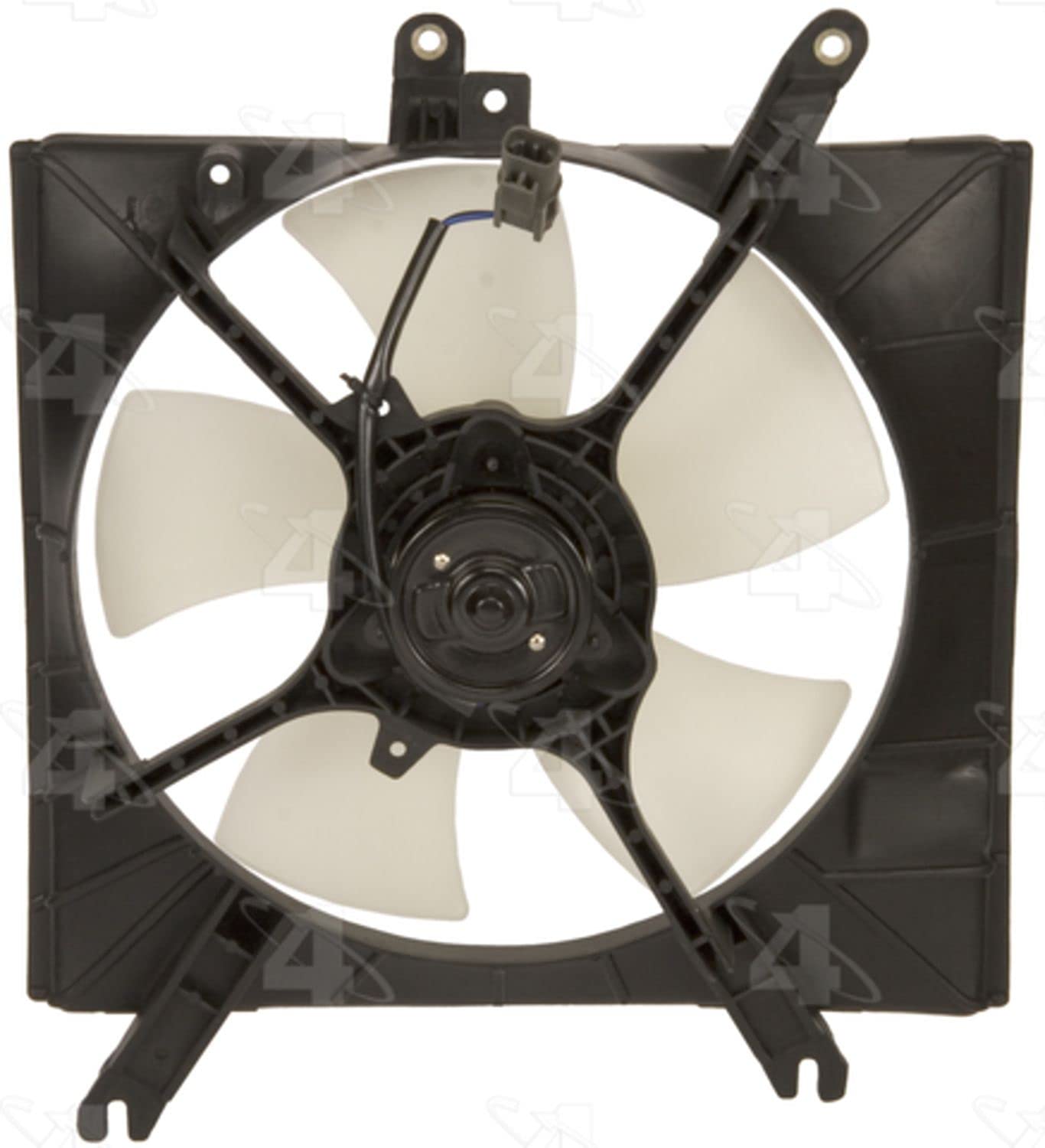4 Seasons 76025 Radiator Fan Assembly - Replacement Cooling Fan for Car & Truck - Perfect for Overheating Prevention & Engine Cooling in Summer Driving