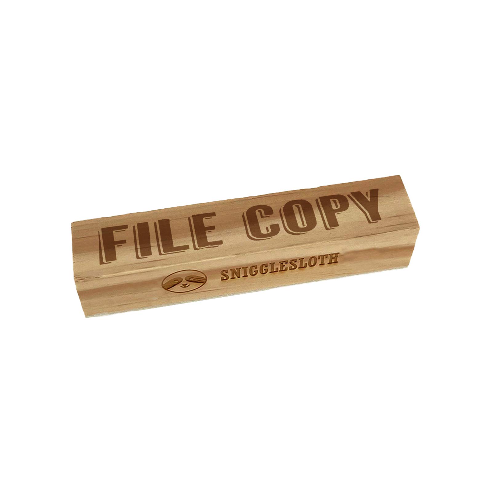 3.75 Inch Large File Copy Drop Shadow Rectangle Rubber Stamp for DIY Scrapbooking, Card Making & Crafting Projects - Perfect for Document Stamping, Paper Crafts & Office Use