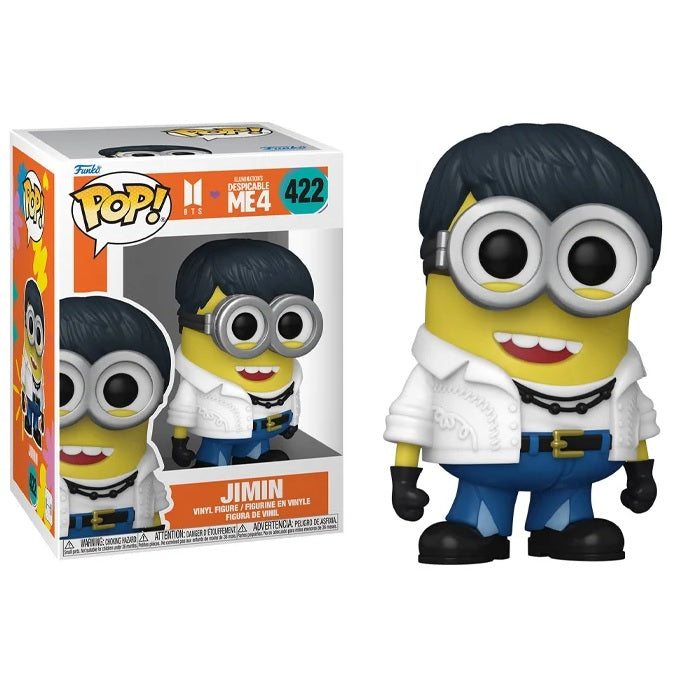 BTS x Despicable Me 4 Jimin Pop! Vinyl Figure - Minion Collectible Toy #422 - Perfect for K-Pop Fans & Movie Lovers Display