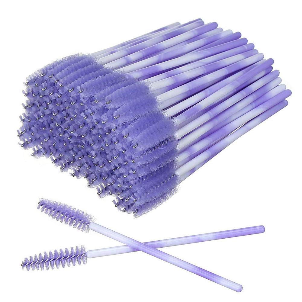 Premium 1000-Piece Disposable Makeup Brushes Set - Crystal Eyelash Applicator Wands with Diamond Handle (Light Purple) for Professional Makeup Artists & Salon Use - Perfect for Eyelash Extensions, Mascara Application & Beauty Treatments