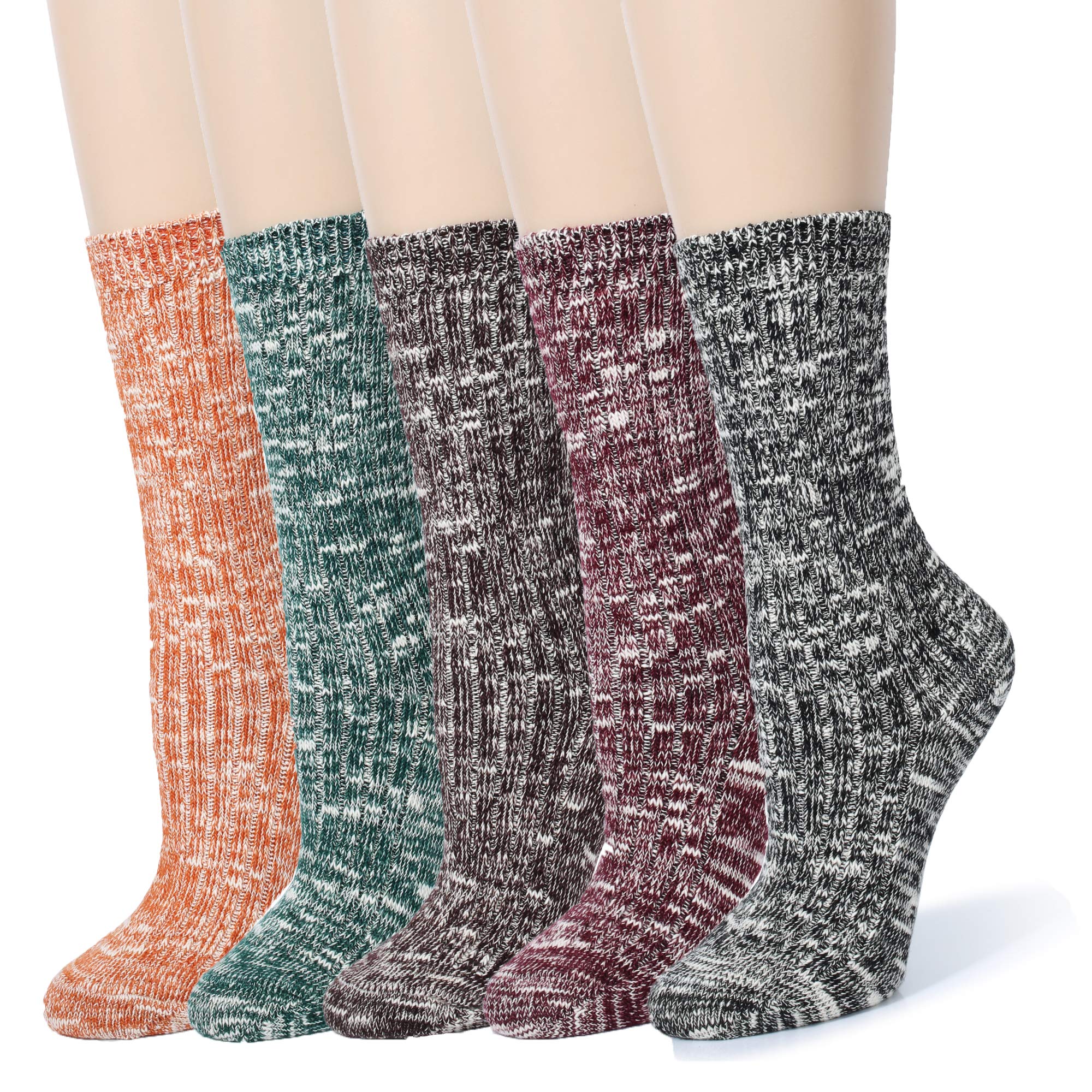 Vintage Knit Cotton Boot Socks for Women - Cozy Slouch Socks for Boots, Winter & Fall Fashion - Perfect for Cold Weather, Outfits & Layering
