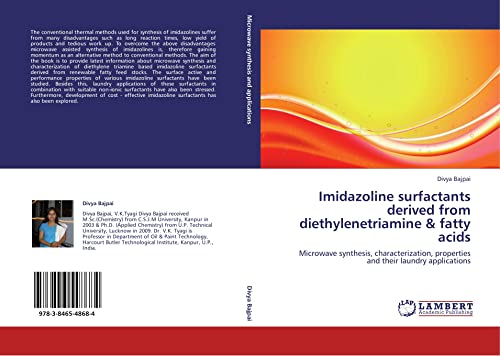 Microwave-Synthesized Imidazoline Surfactants from Diethylenetriamine & Fatty Acids: Characterization, Properties & Laundry Detergent Applications for Stain Removal & Fabric Care