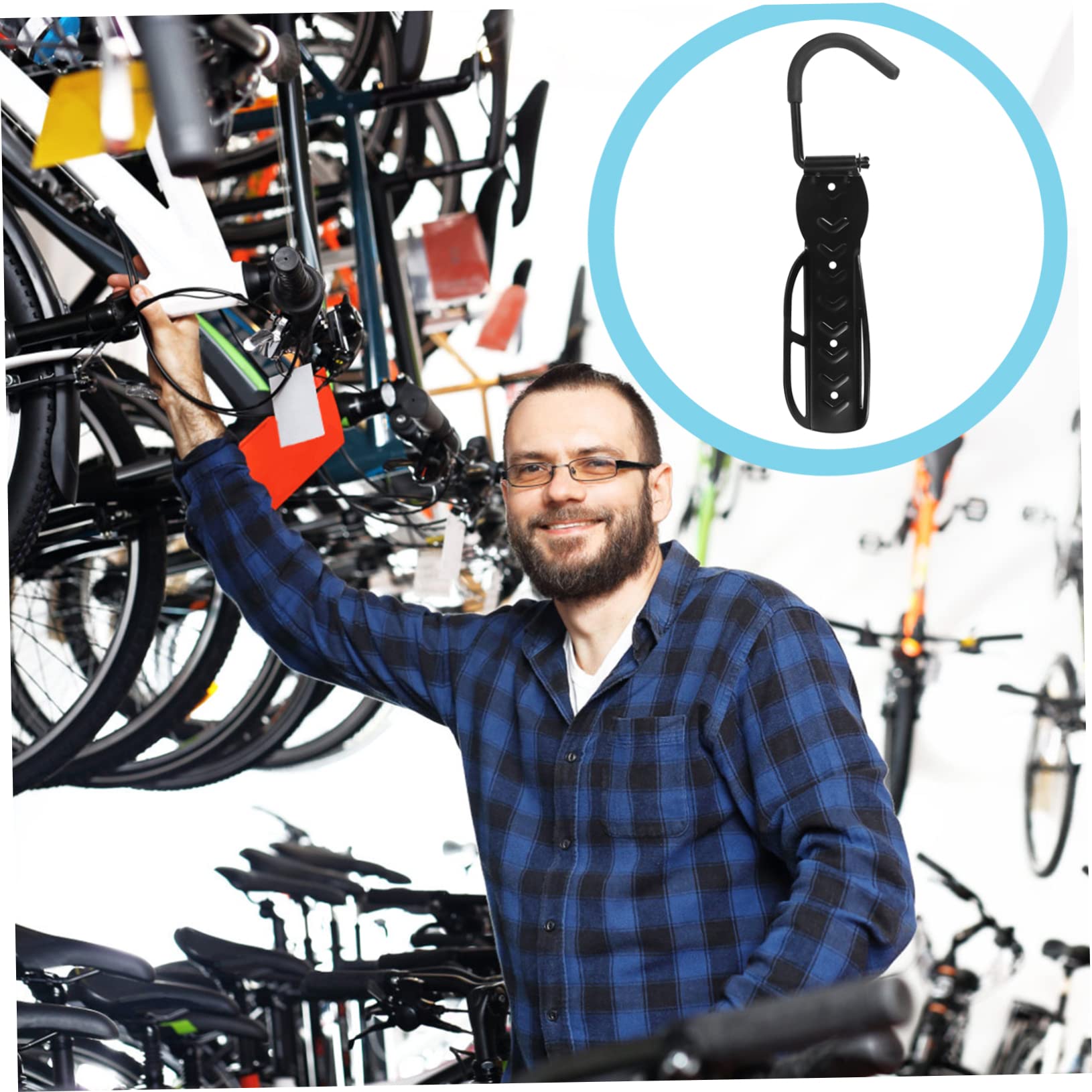 Vertical Bike Wall Mount Hanger - Space-Saving Bike Rack for Home & Garage Storage